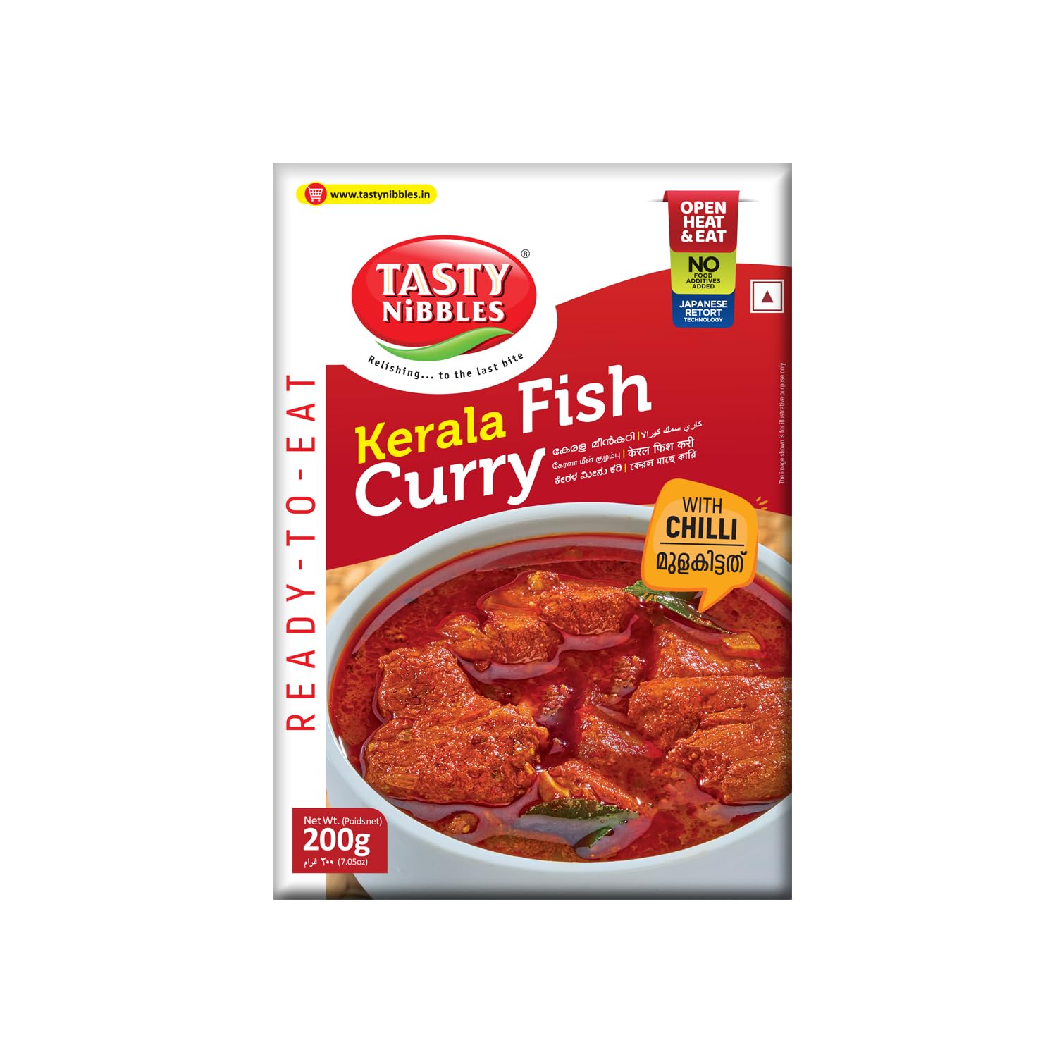 Tasty Nibbles Kerala Fish Curry with Chilli 200g | Open Heat & Eat | No Added Preservatives | Japanese Retort Technology [Pack of 1]-image-21