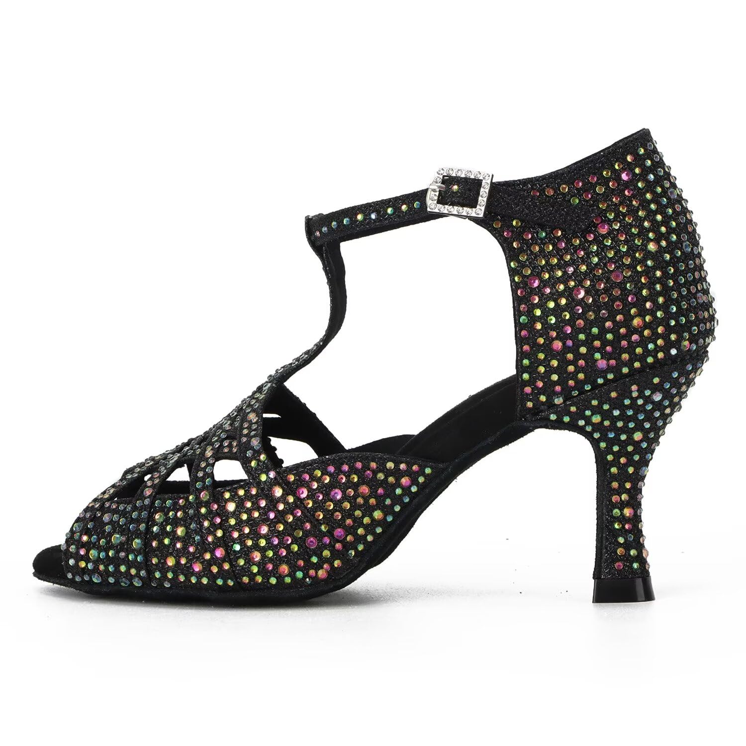 Donne Strass Scarpe da Ballo Sala da Ballo Latino Salsa Bachata Performance Danza Scarpe da Ballo