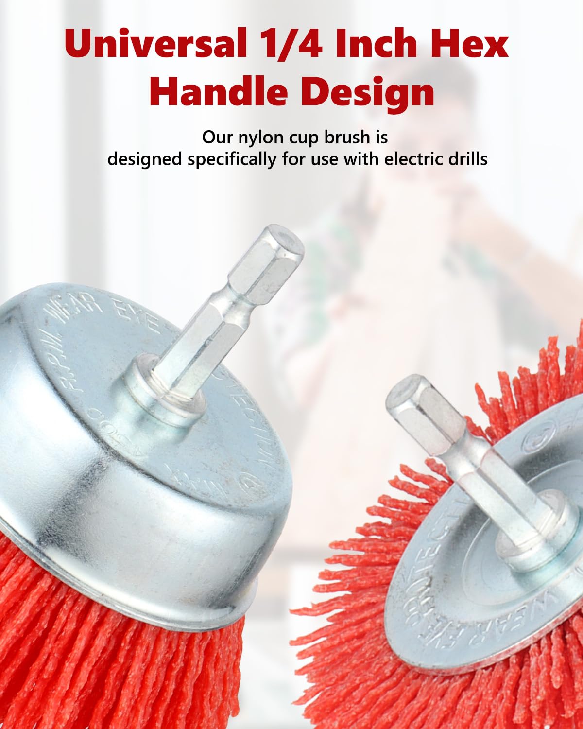 Nylon Abrasive Cup Brushes - 9 Pack -5