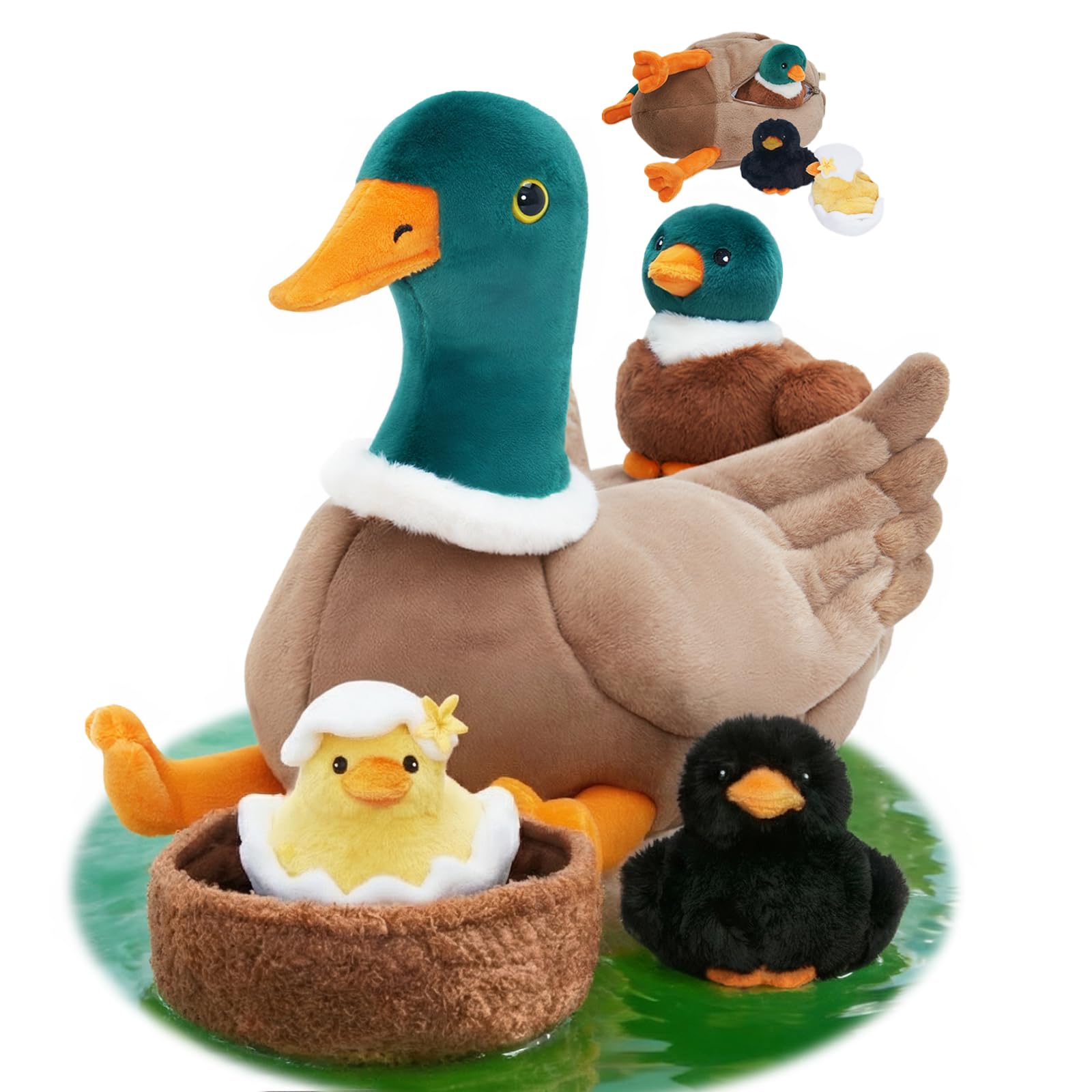 Amazon.com: OUOZZZ Duck Stuffed Animals with 3 Ducklings and A
