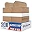 GSSUSA 200 Pack Brown Paper Bags 5.25x3.75x8 Inch Small Gift Bags with Handles Bulk, Brown Kraft Bag for Small Business, Sturdy Grocery Retail Shopping Birthday Party Favor Craft Bag