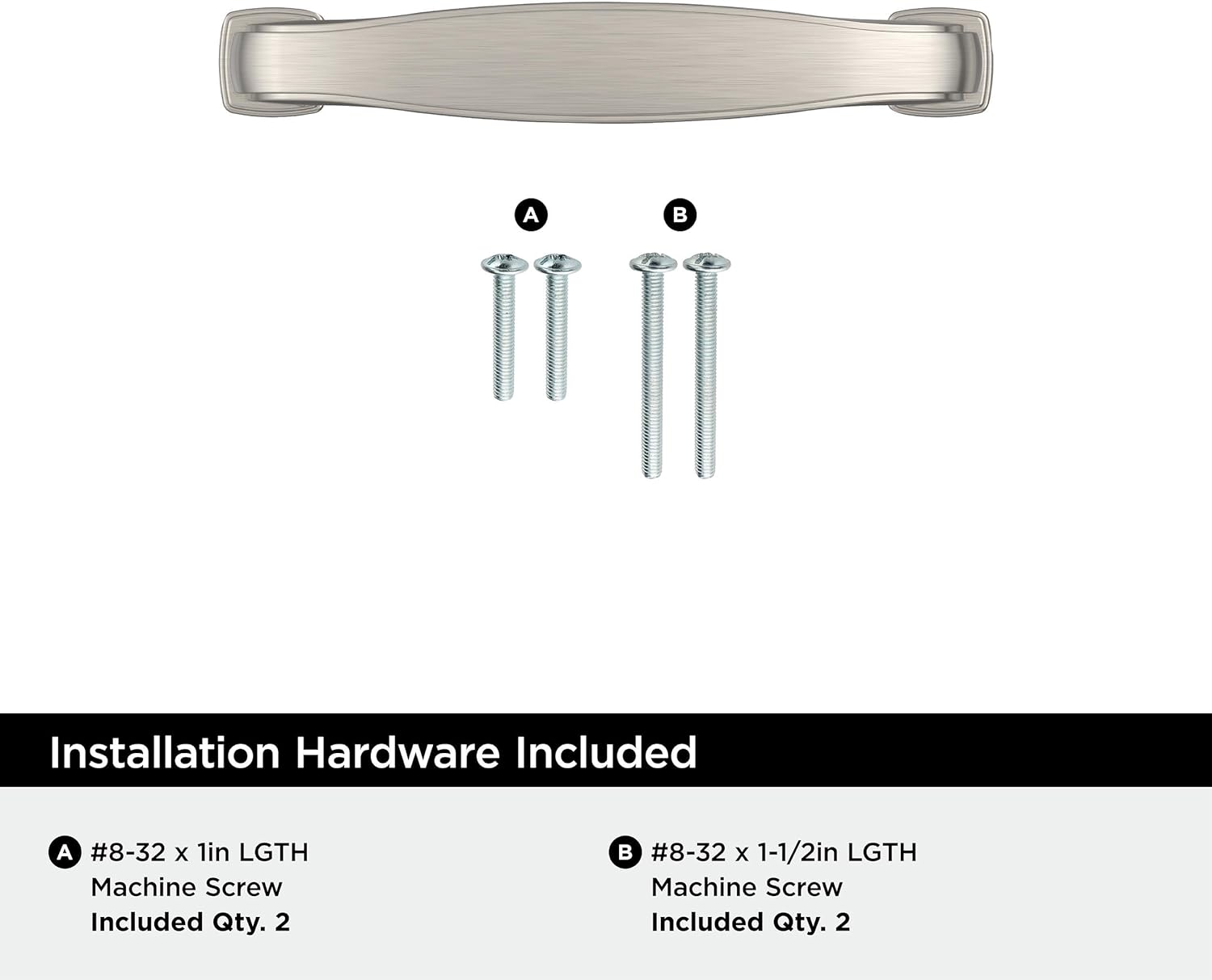 Amerock Franklin 3 inch (76mm) Center-to-Center Satin Nickel Cabinet Pull - 10 Pack