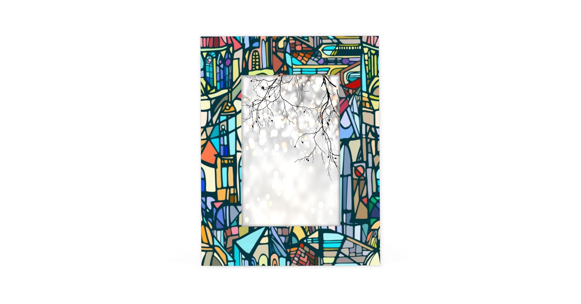 Amazon.com - XMNYGJ Abstract Gothic City Stained Texture 4x6