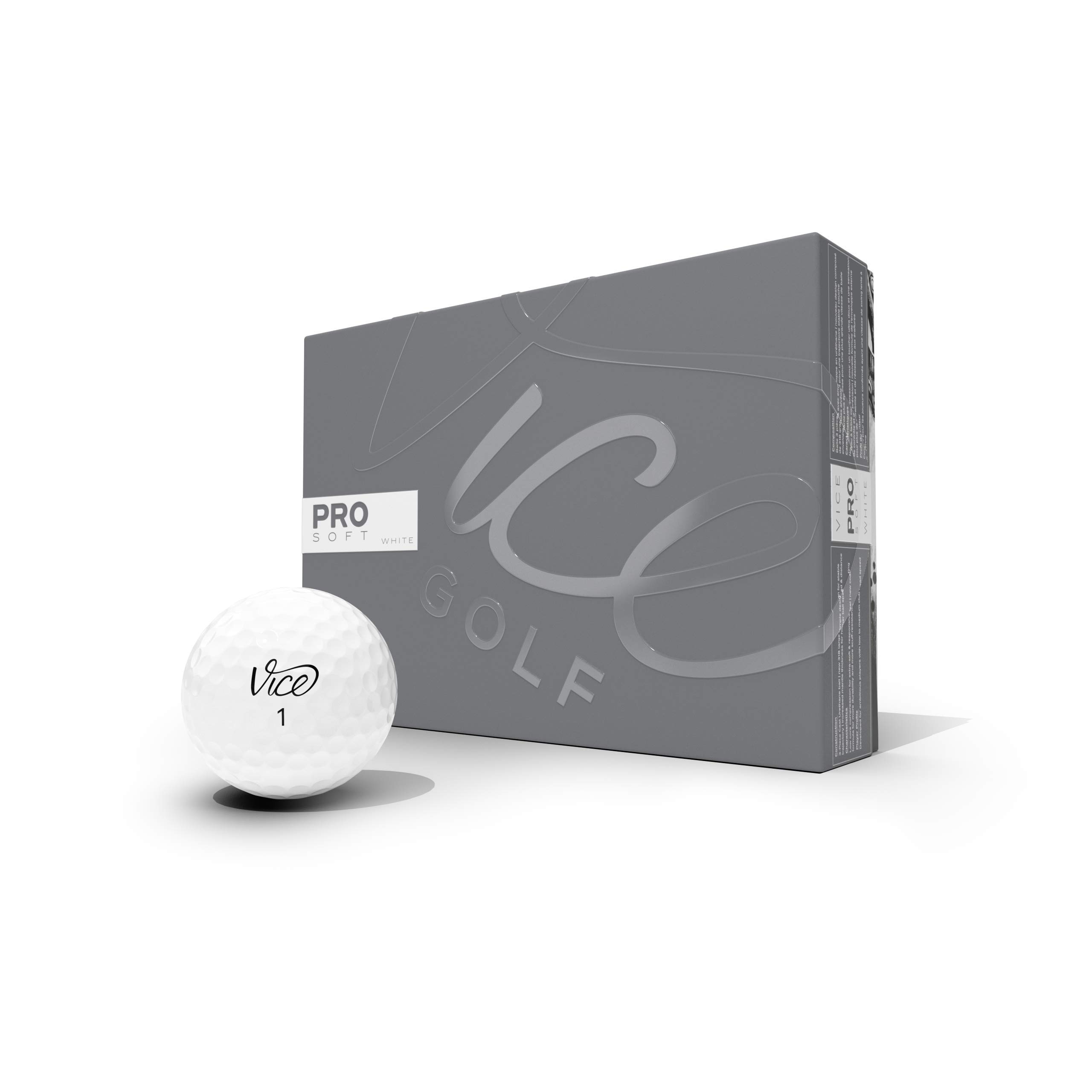 VICE Golf Pro Soft White Golf Balls