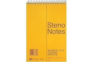 Rediform Gregg Shorthand Ruled Steno Notebook, 6 x 9'', 60 Sheets (36646)