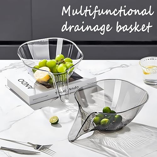 Miniatura 4 de Cesta de drenaje multifuncional, 2024 nuevos coladores de alimentos para cocina, cuenco de frutas y verduras, cesta de lavado de pasta, colador de