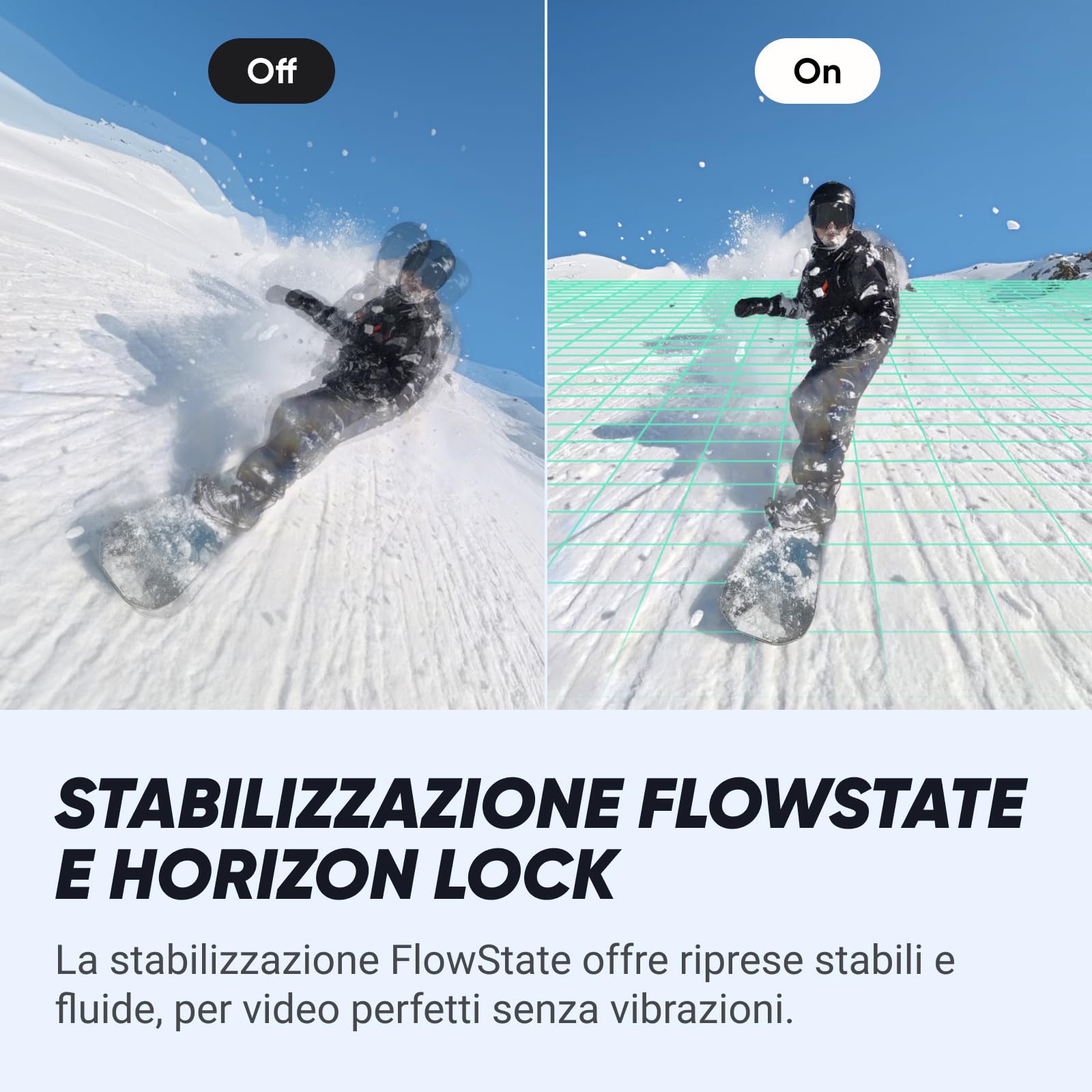 Insta360 X4 Pack Snowboard - Action Cam 360° 8K Impermeabile, Video Grandangolari in 4K, Effetto selfie stick invisibile. Protezioni Lenti Rimovibili, Autonomia Batteria 135 min, Editing IA