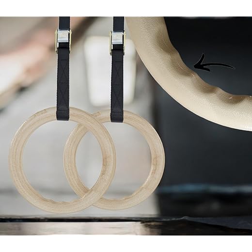 Gymnastic ABS Rings with Adjustable Straps