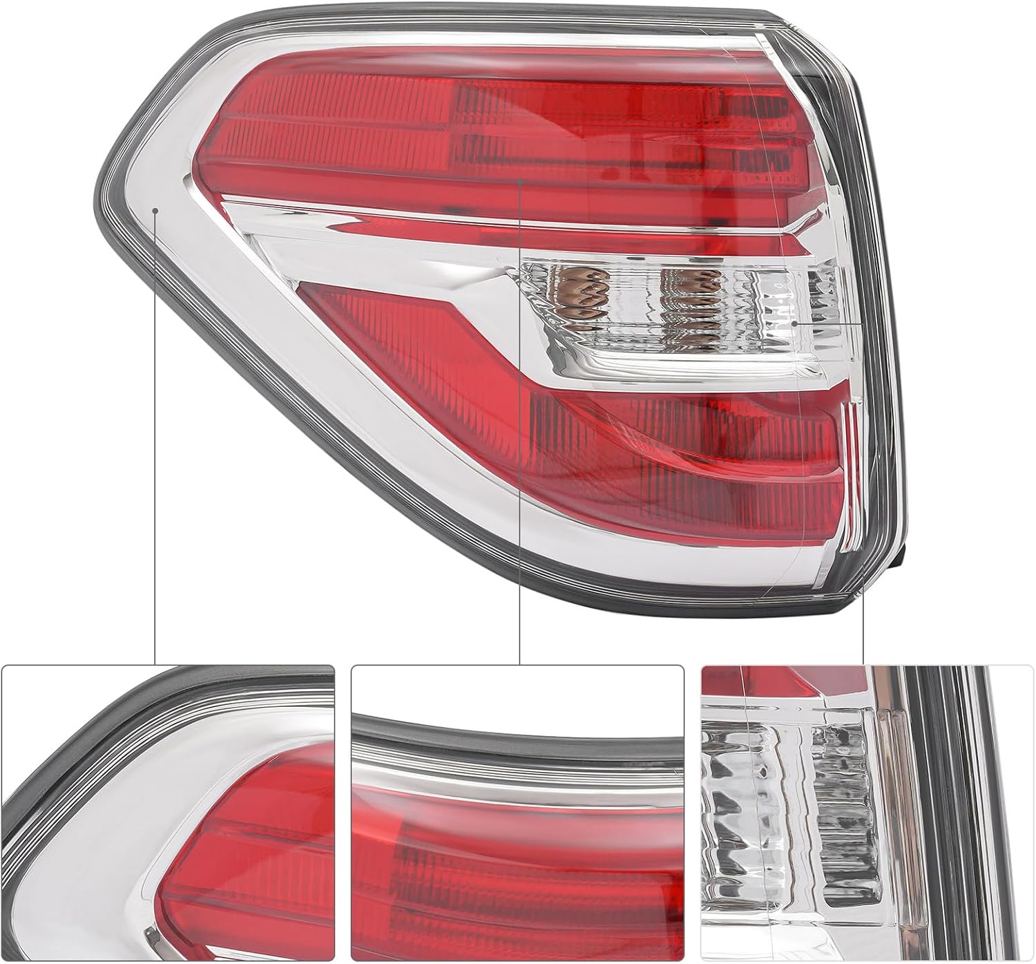LED Tail Light Assembly for 2017 2018 2019 2020 Nissan Armada Rear Tail Light Lamp Left Driver Side OEM 265555ZW0A