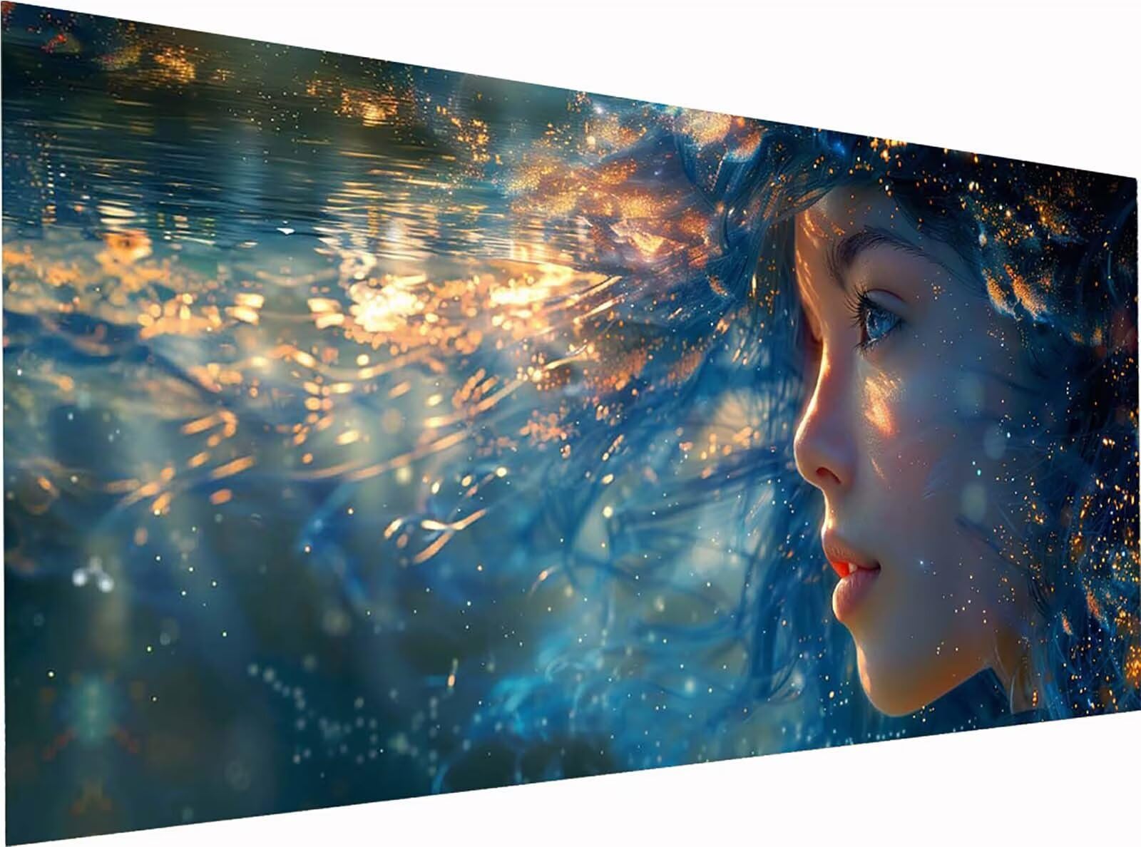 Damskie diamentowe malowanie duże 70x140cm, 5D DIY diamentowe malowanie H