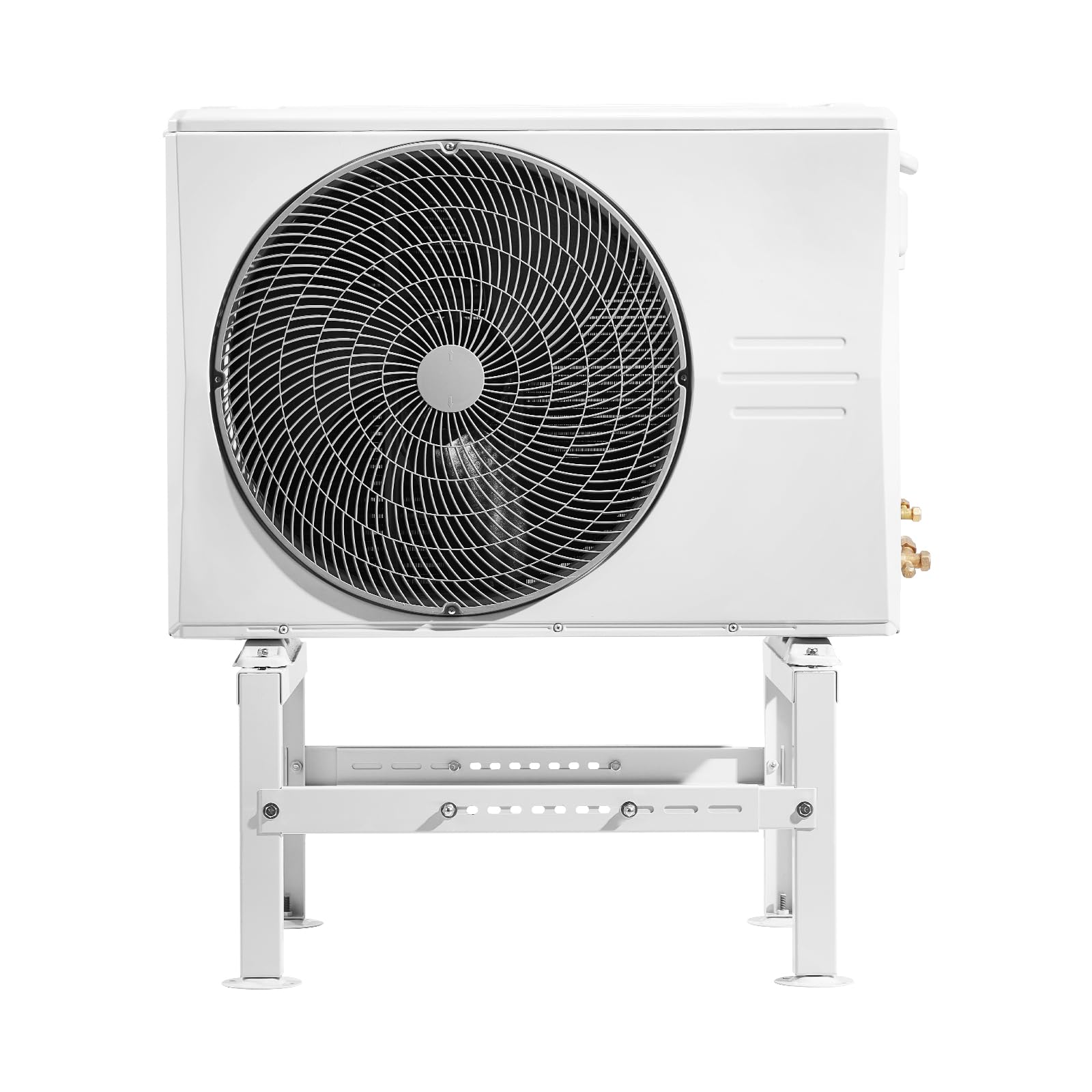 VEVOR Support au Sol pour Climatiseurs Split 9000-60000 BTU Réglable, Charge Maximale 350 kg, Conception Universelle, Réduction du Bruit et Vibration, Support de Base Robuste pour Climatiseur Split