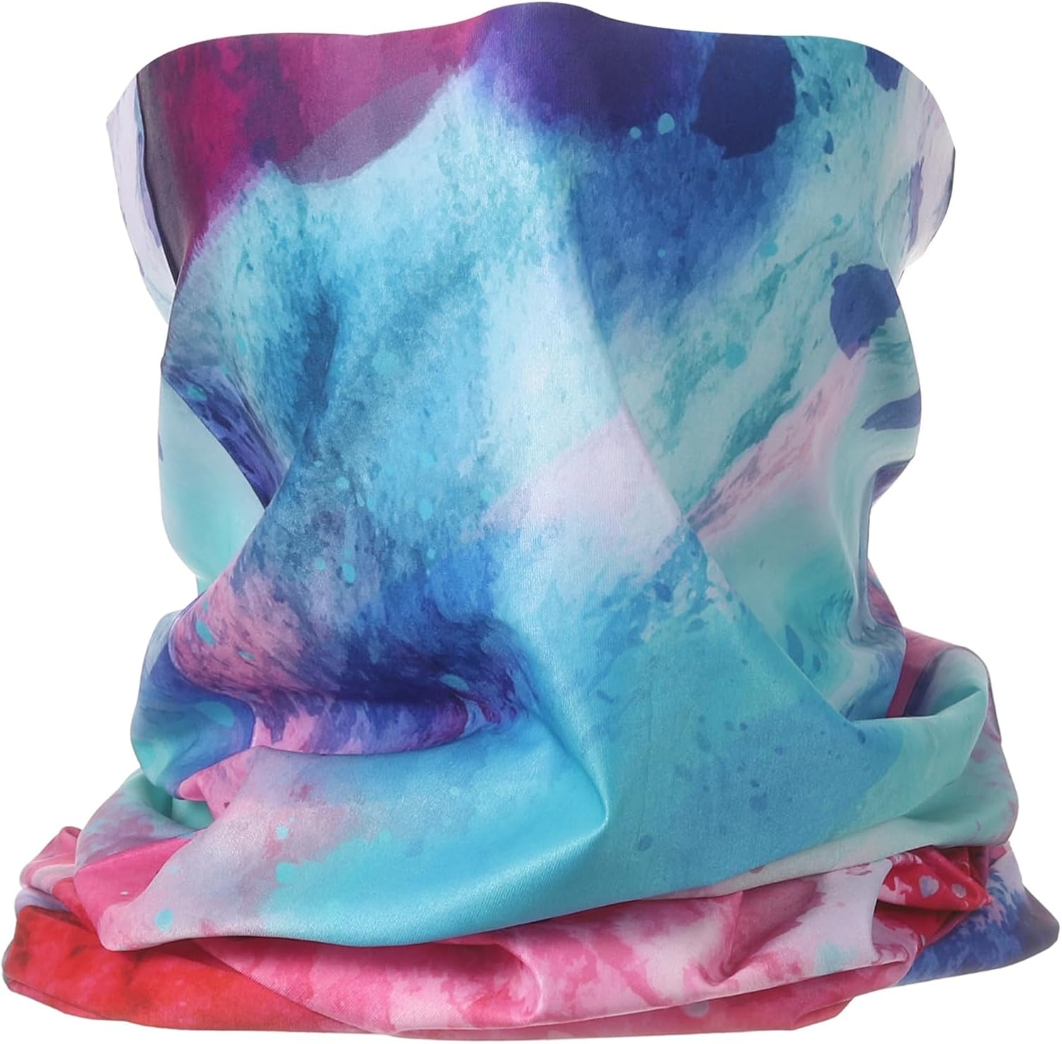 HARFINGTON Summer Cooling Neck Gaiter Sun Protection Face Mask Fishing Neck Gaiter Unisex Sunscreen Breathable Bandana for Fishing Outdoor Sports, Red/Blue/Green/Purple