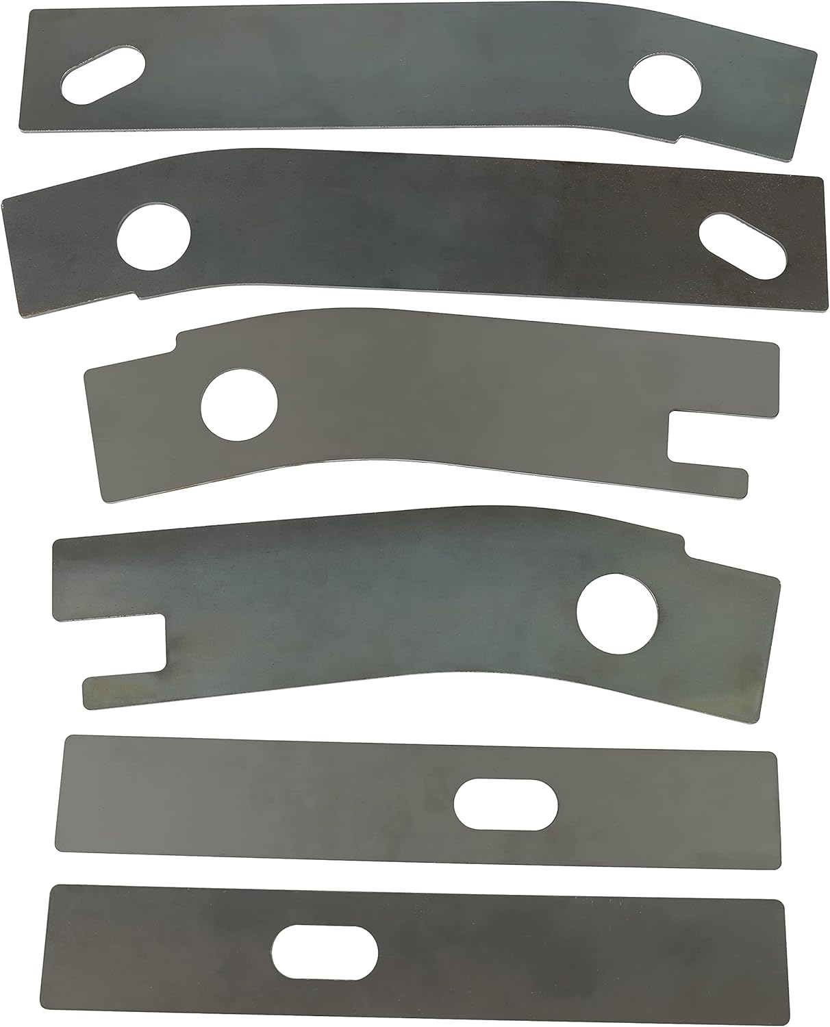 ECOTRIC 6 pc Frame Repair Rusted Shackle Weld Plates Compatible with 1986-1995 Jeep Wrangler YJ Rear