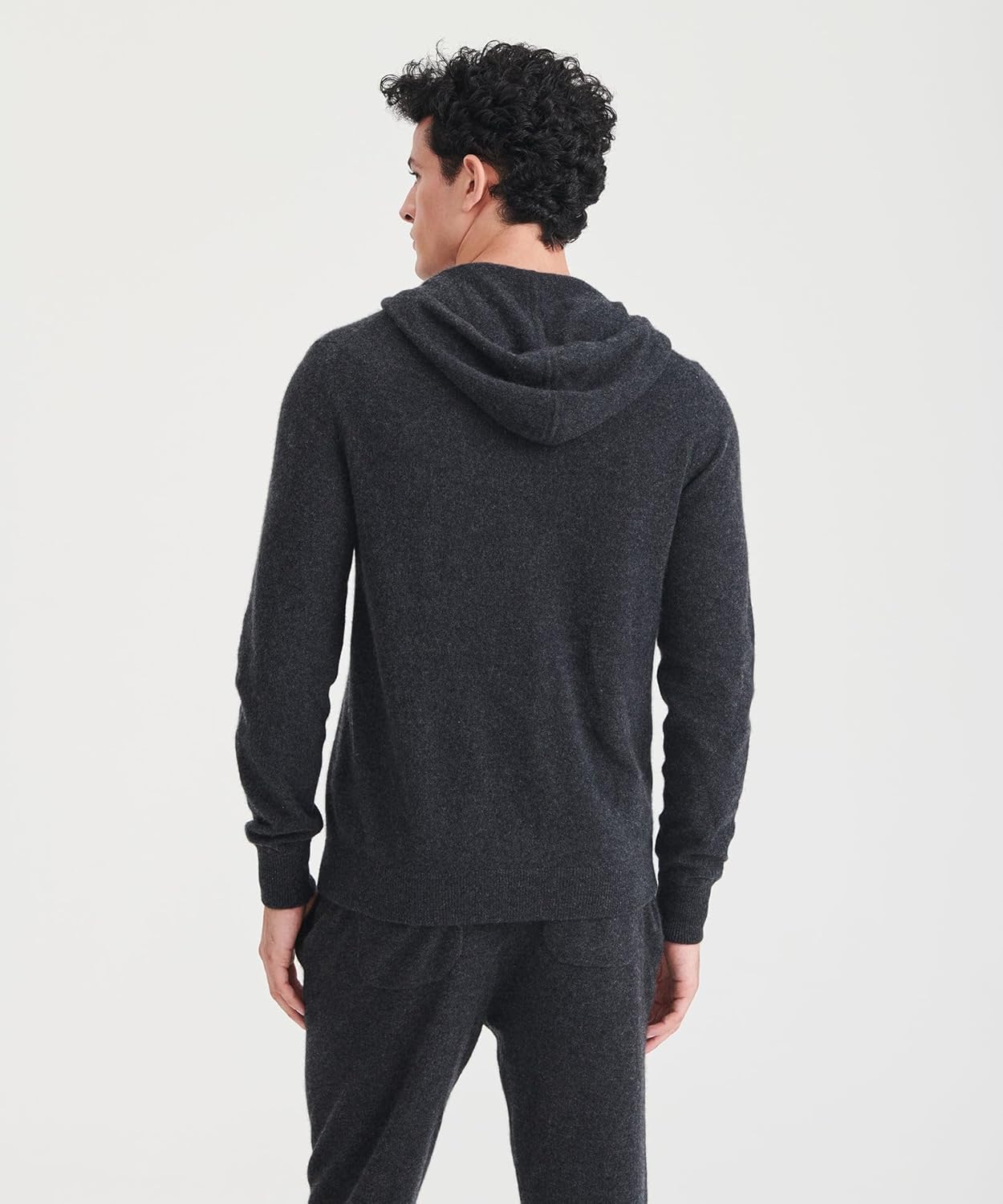 NAADAM mens Signature Cashmere Zip Hoodie - Image 3