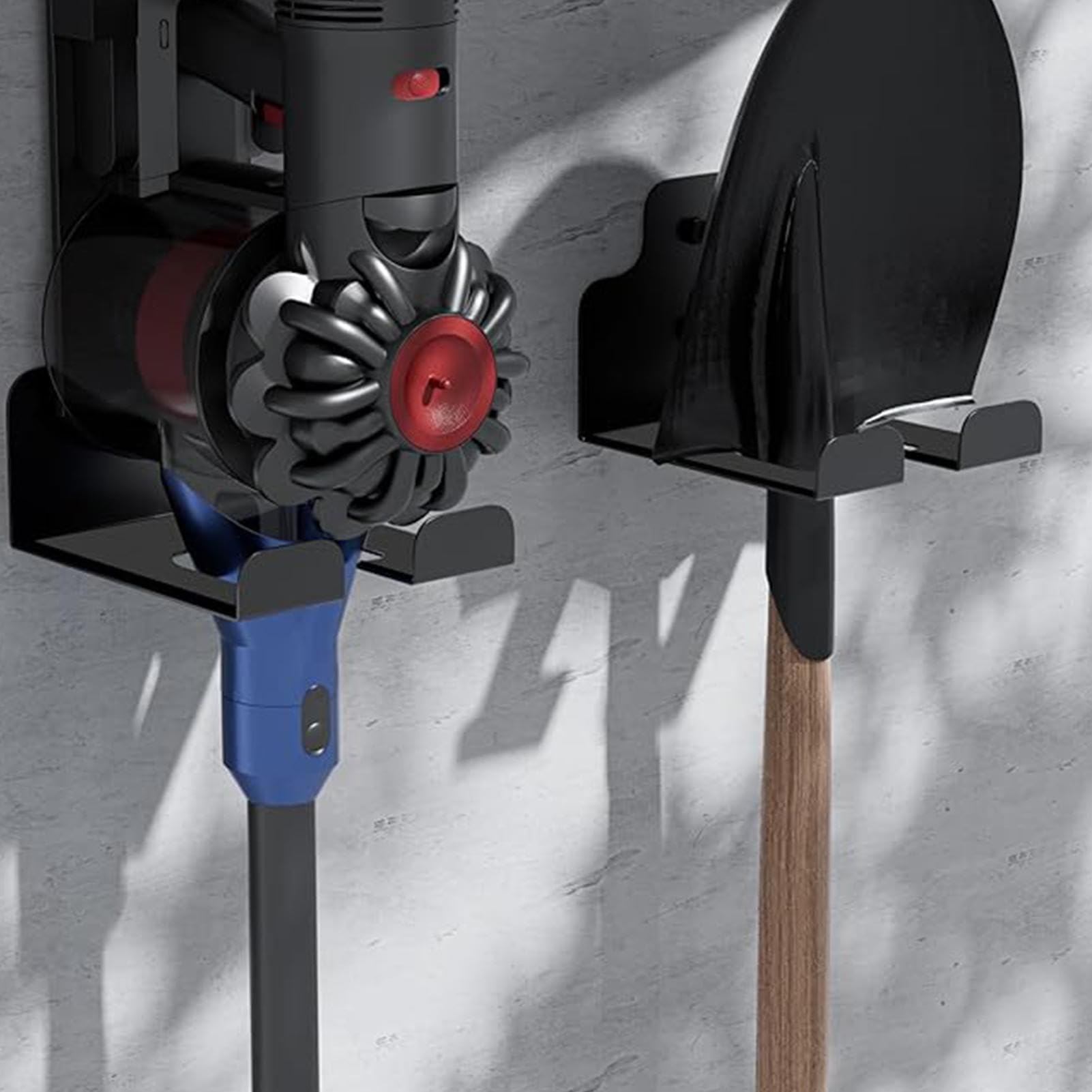 Generico Portaherramientas eléctricas, estante con soporte resistente, organizador de pared para taller | Para pala, rastrillo, escoba, taladro, cable, equipo, exterior, patio, granja sótano