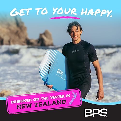 Vista 11 de BPS Bodyboard 'Storm' con correa en espiral de alta calidad, ligero con núcleo EPS, duradero para todas las condiciones de ola 09 Azul Púrpura