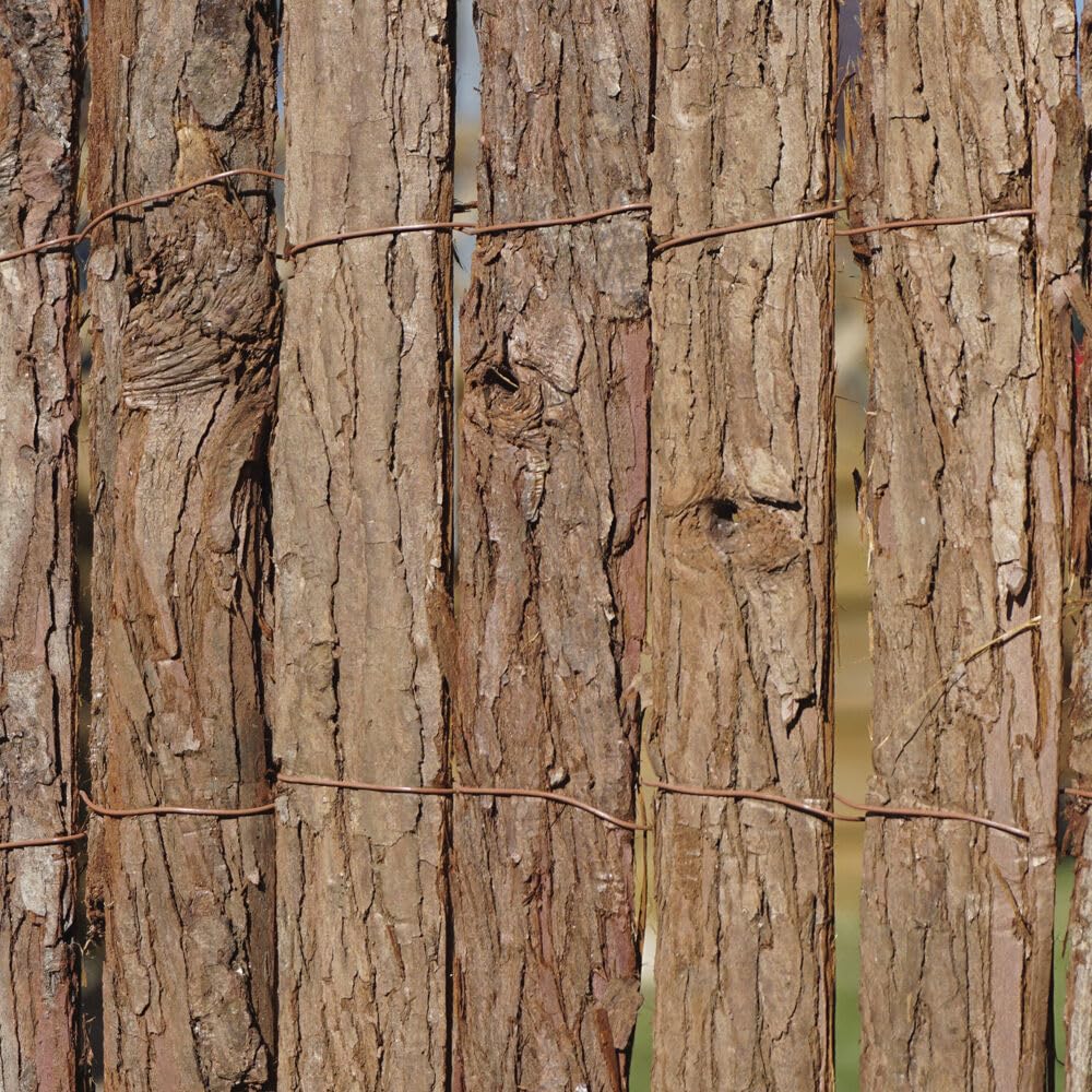 Garden Gear Natural Bark Screening – Weatherproof Privacy Fence, 4m Long, Sizes 1m–2m High, Durable Outdoor Screen for Fences and Walls (Bark Screen Roll (1m x 4m))