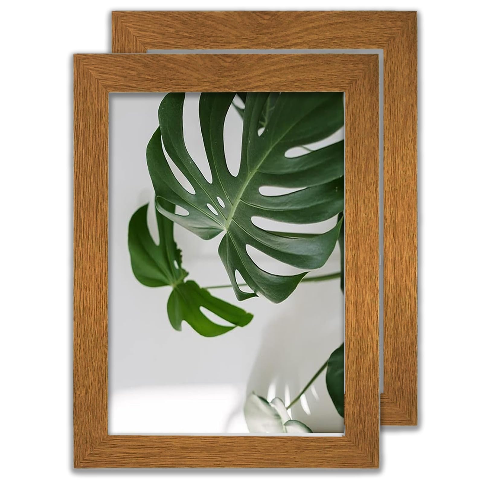 Mh Home Dark Oak Photo Frame, Certificate Frame - Freestanding & Wall Mountable (, A4 21 X 30 Cm - 2 Pack)