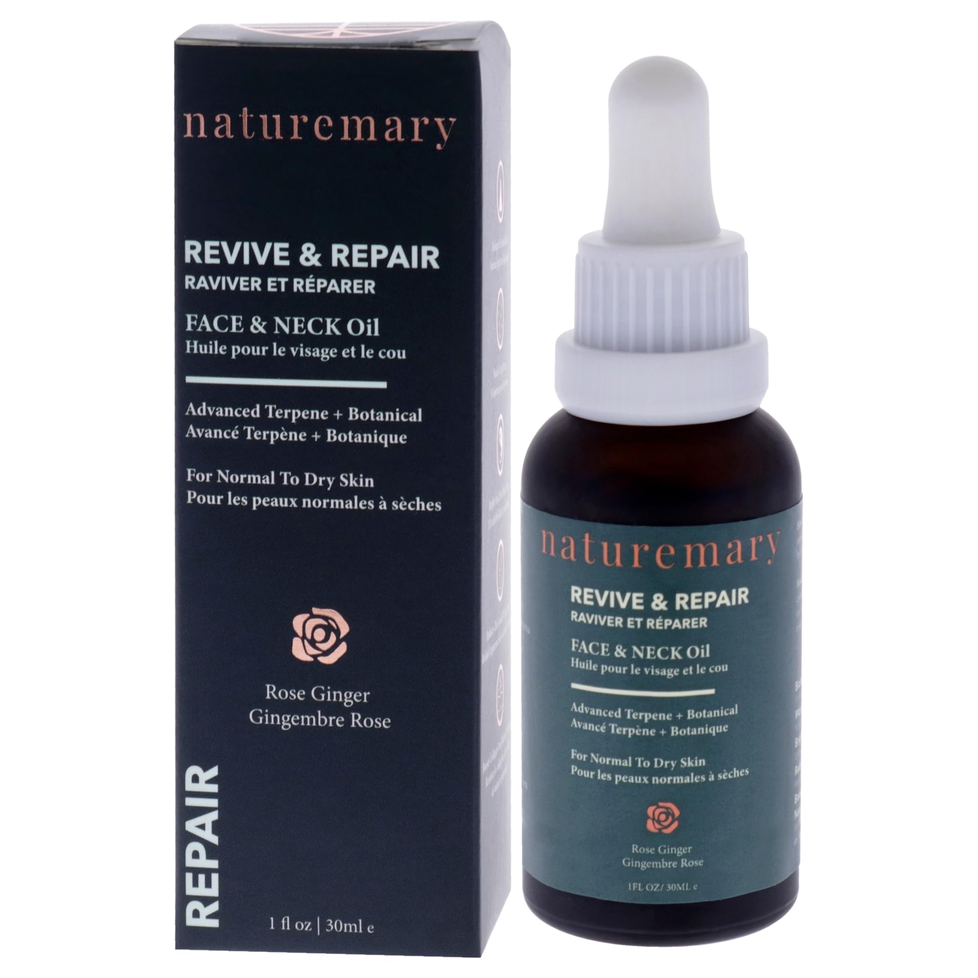 Naturemary Revive and Repair Face and Neck Oil, Hydrating Face Serum, Brightens, Smoothens, and Evens Complexion - Image 4