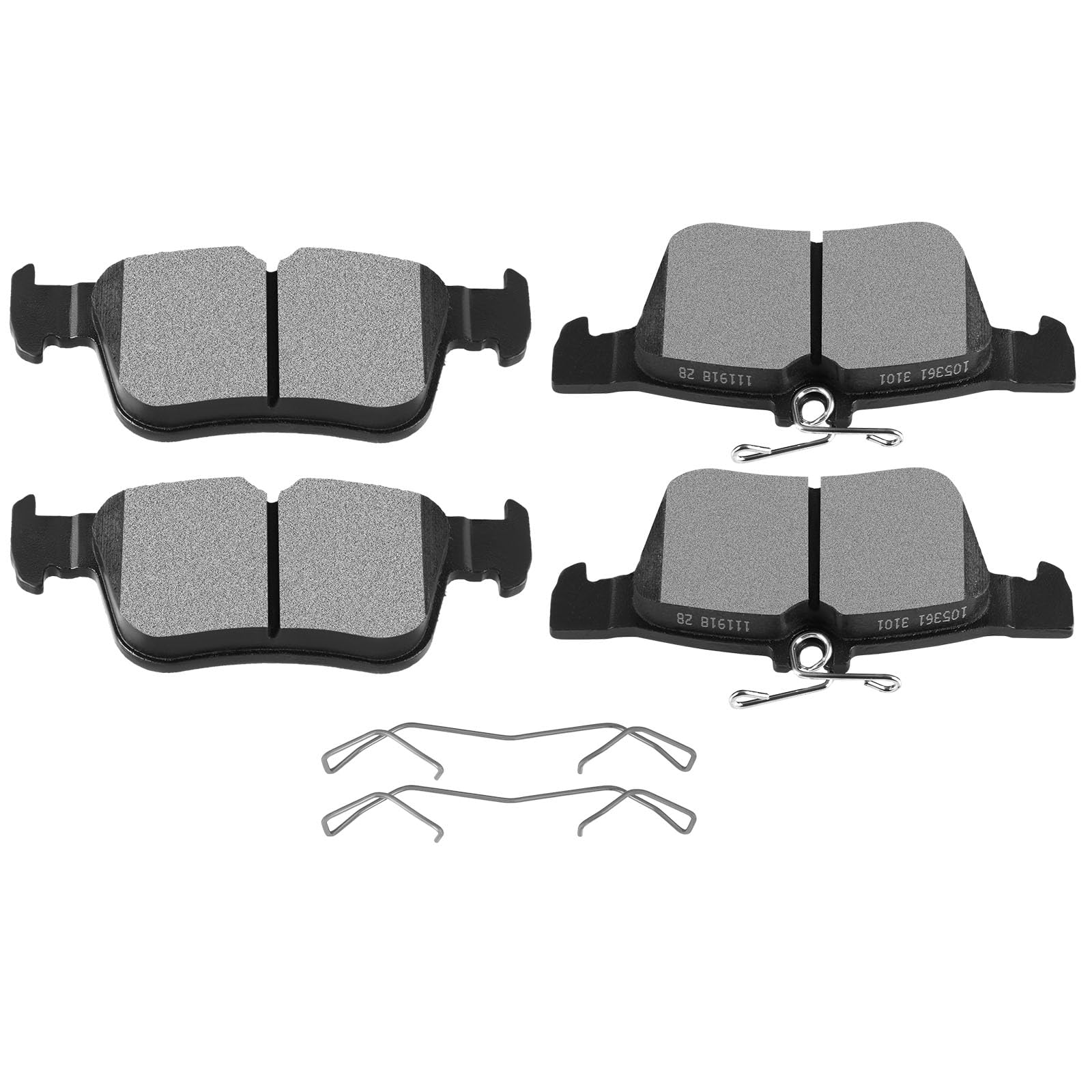 SCITOO D1665 Rear Semi-Metal Brake Pads Sets Fit For Ford For Edge/For Escape/For Fusion,For Lincoln Continental/MKC/MKX/MKZ/Nautilus
