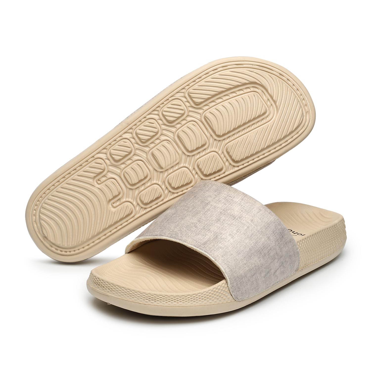 Women Sliders Plush, Soft,Textured and Lightweight Flipflop Footwear for Woman, Home Wear Chappal for Ladies-image-22