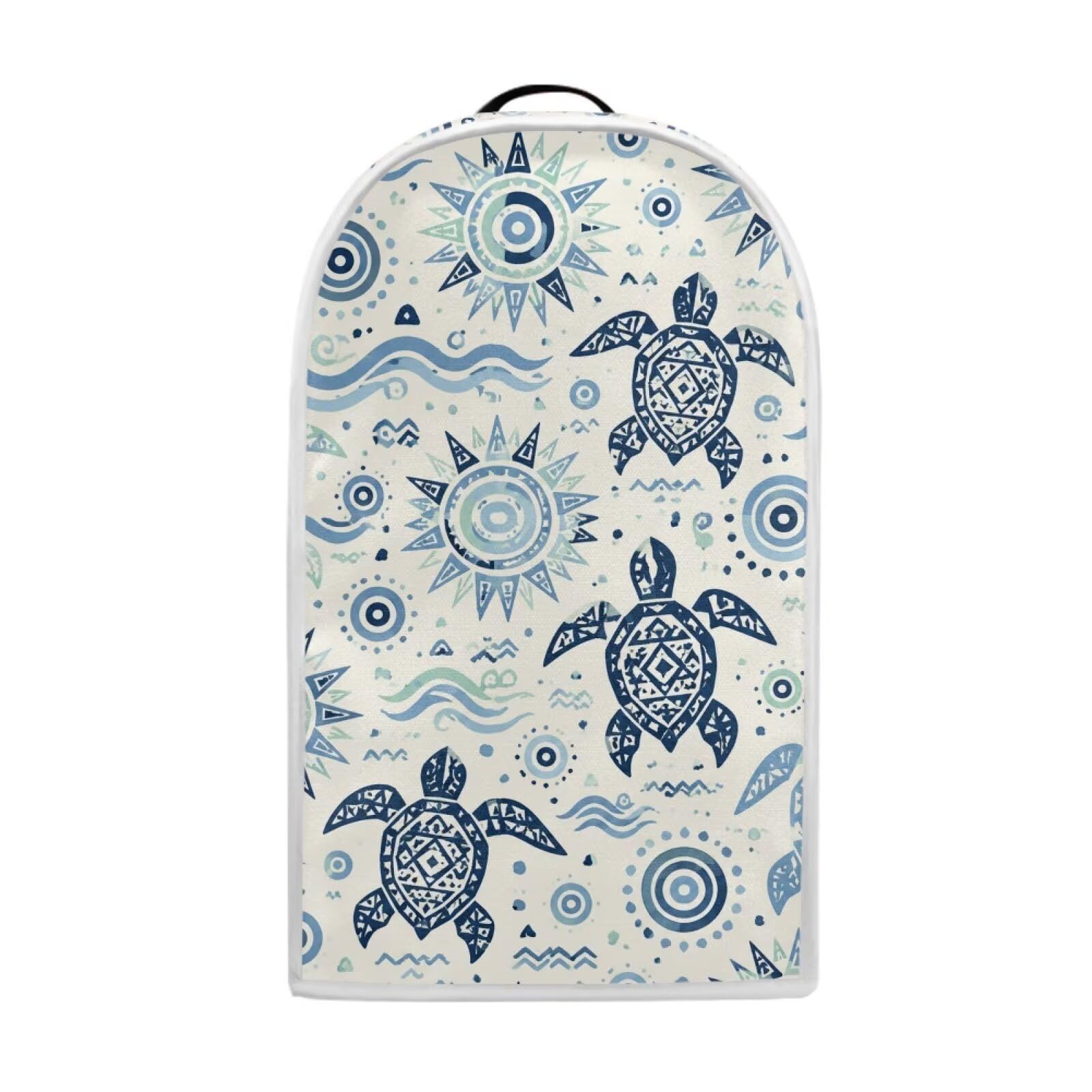 Talayituse Bohemian Sea Turtle Print Blender Dust Cover, Fingerprint Protection Cover for Stand Mixer or Coffee Machine, Home Kitchen Appliance Covers for Stain Dust Resistant Supplies