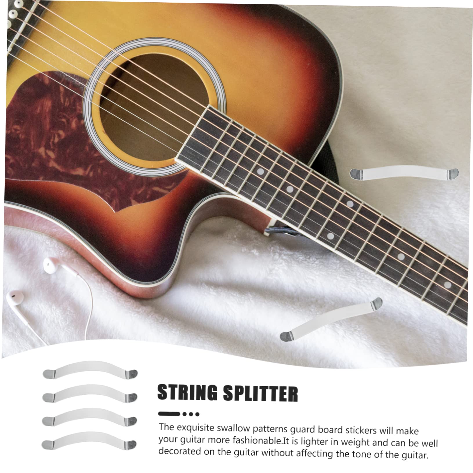 ibasenice 20pezzi Strumenti Per Liutaio Distanziatori Per Corde Per Chitarra Utensili Di Riparazione Per Manutenzione Fretboard e Nut