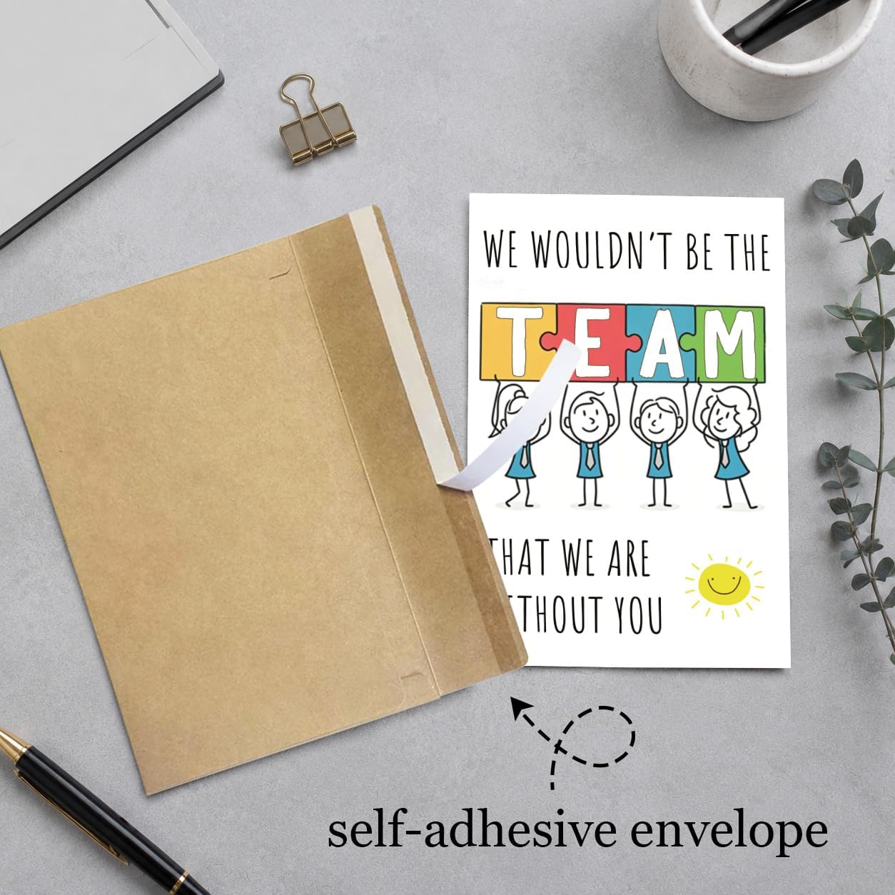 Funny Puzzle Boss's Day Card, Humor Team Appreciation Card for Boss Leader image 4