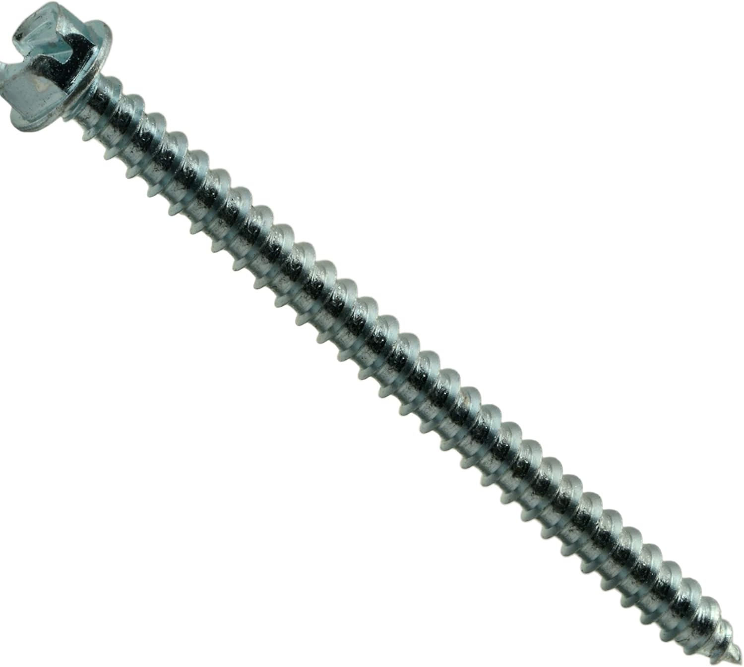 Hard-to-Find Fastener 014973266219 Slotted Hex Washer Sheet Metal Screws, 12 x 3-Inch, 100-Piece