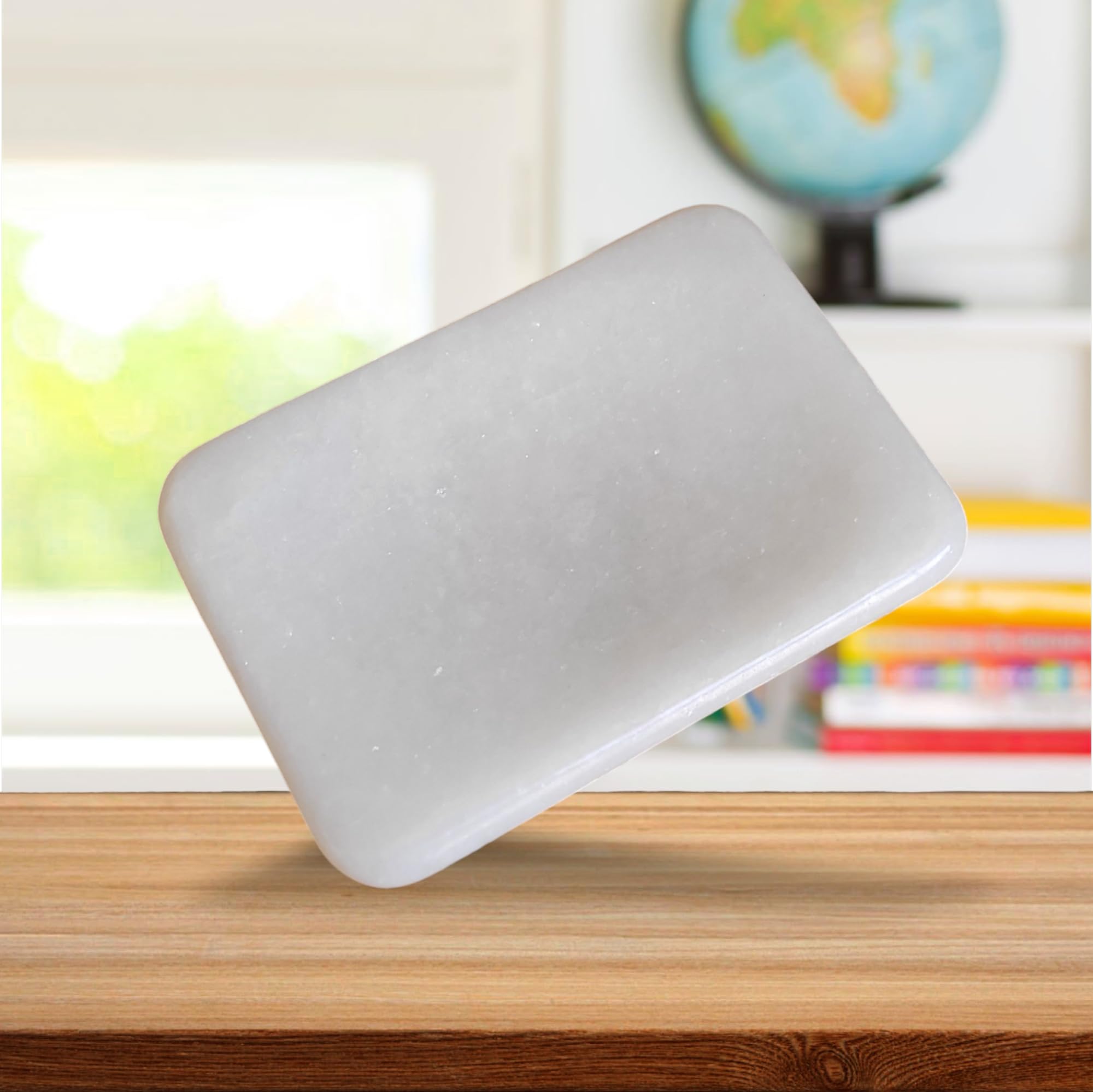 White Marble Vanity Tray with Brush Holder - Handmade -11