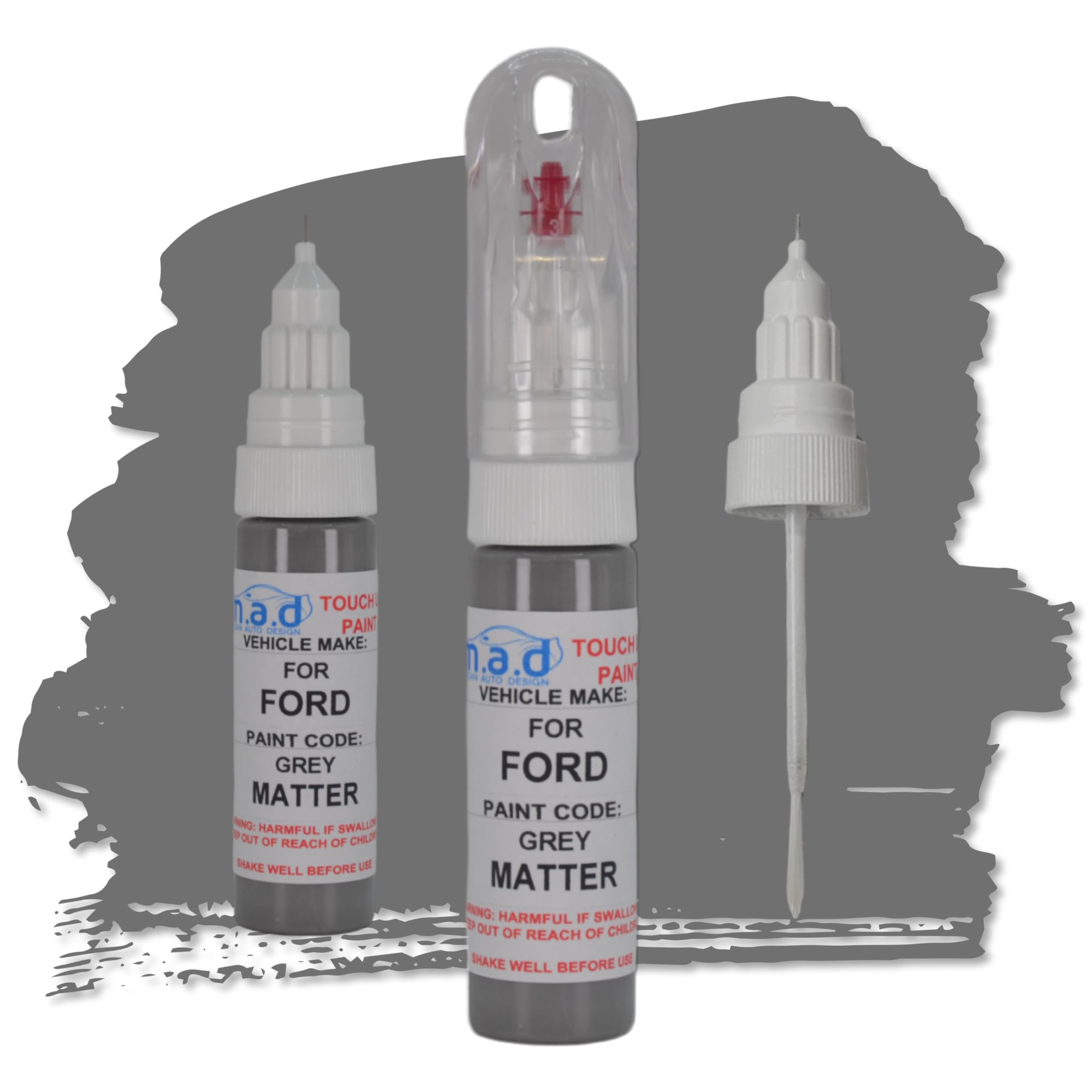 M.a.d Myldan Auto Design Paint & Lacquer M.a.d For Ford Grey Matter Touch Up Kit Compatible With Fiesta Focus Puma Kuga Galaxy (, 20 Milliliters)
