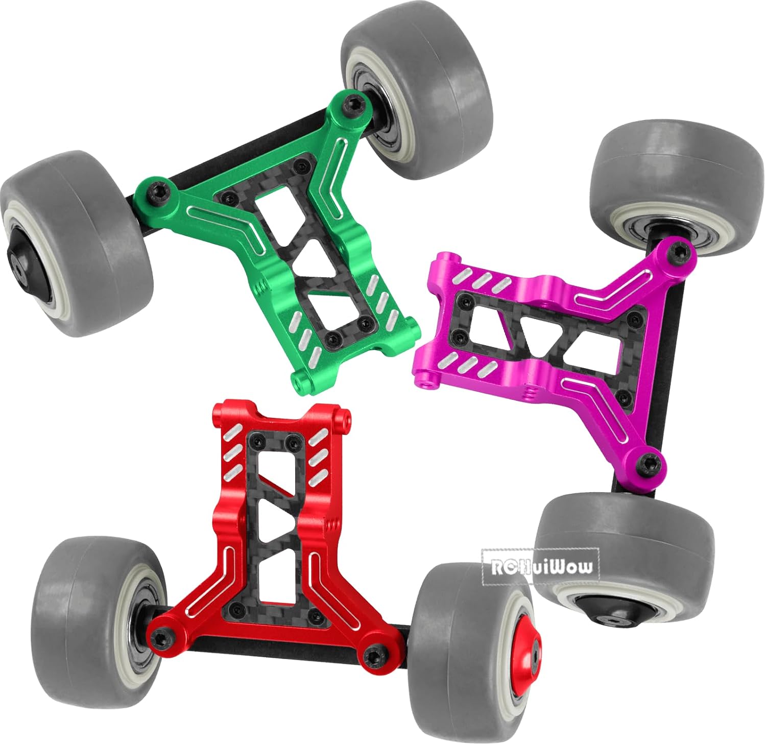 RC Wheelie Bar Set Upgrades Part for 1/8 Typhon 6S BLX,Kraton 6S BLX,Outcast 6S BLX,Talion 6S BLX,Notorious 6S BLX,Alloy Aluminium Wheelie Bar Hops Up,Red