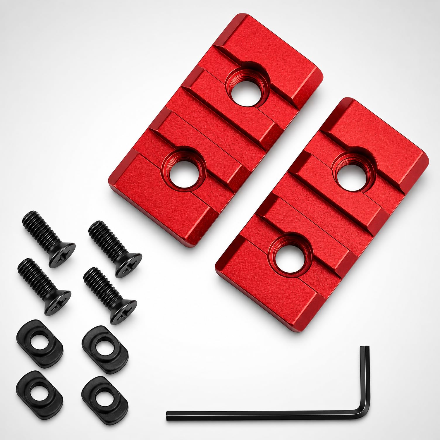 Amazon.com: 3 Slot Mlok Rail Red Color Aluminium Three Slot Rail