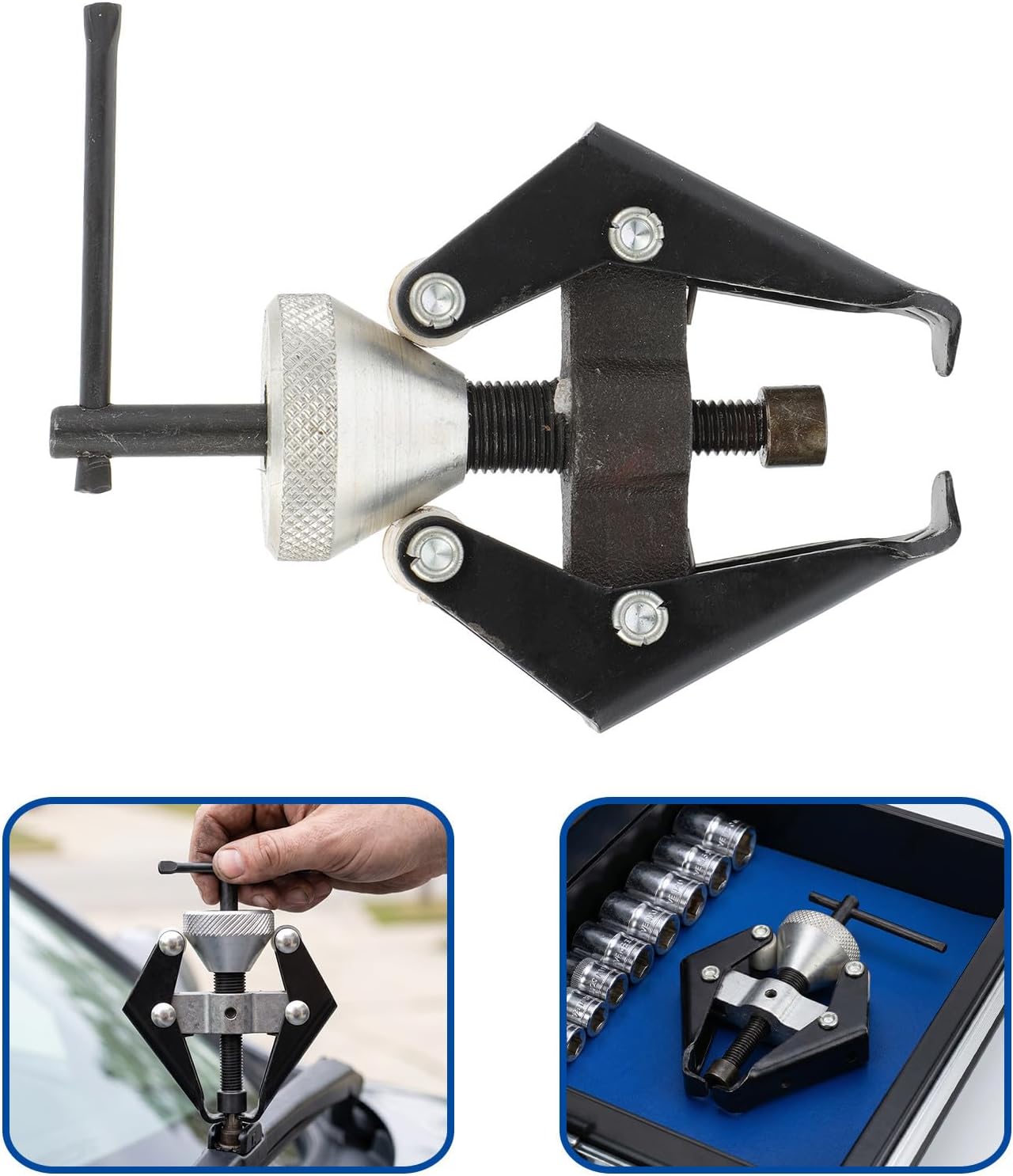 Wiper Arm Puller Tool 2pcs Adjustable Alloy for Cars Trucks