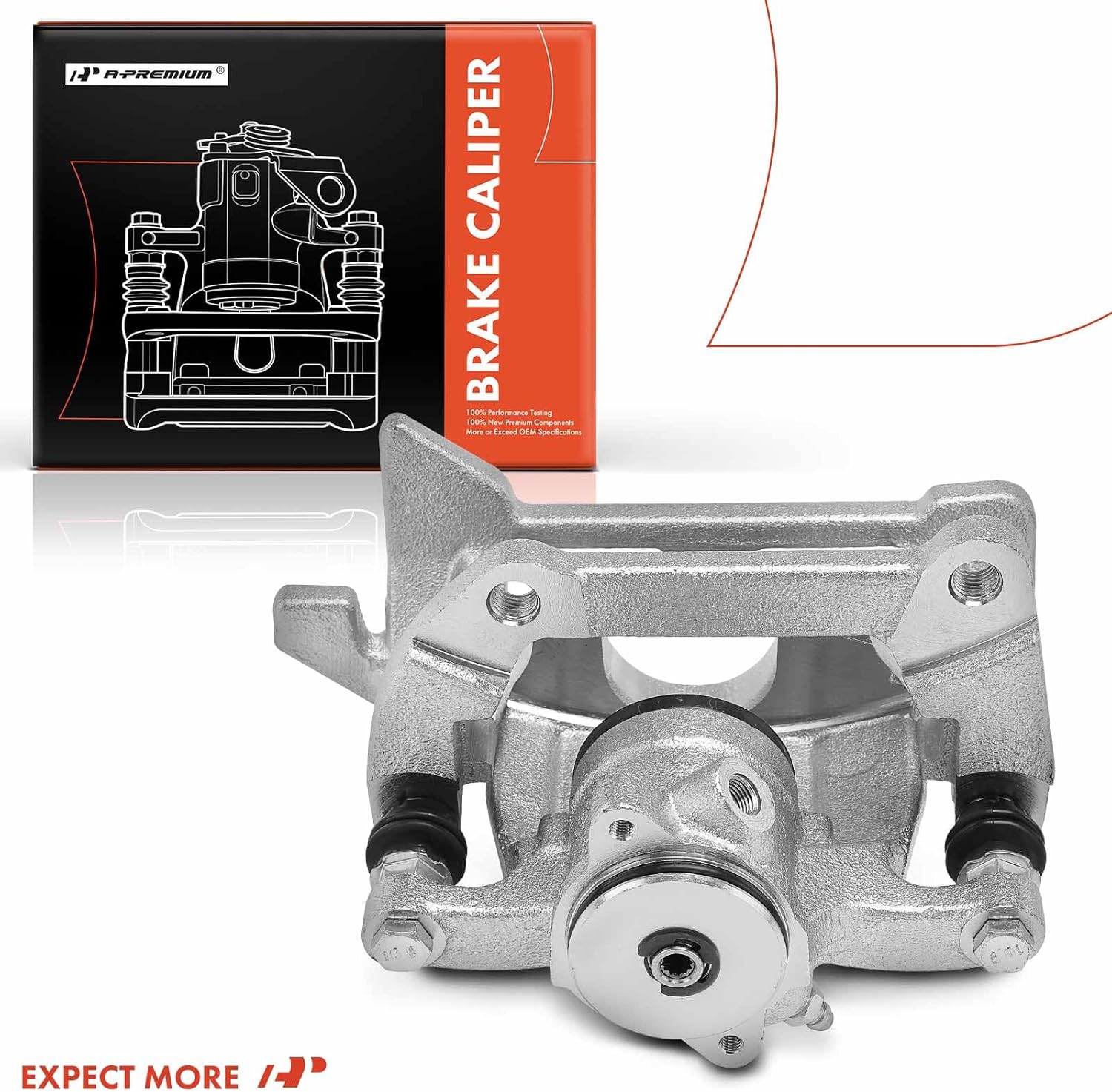 A-Premium Disc Brake Caliper Assembly with Bracket Compatible with Audi A4 / Q5 / A4 Quattro 2009-2012, A5 2010-2012, A5 Quattro 2008-2010/2011 2.0L only / 2012 - Rear Left Driver Side