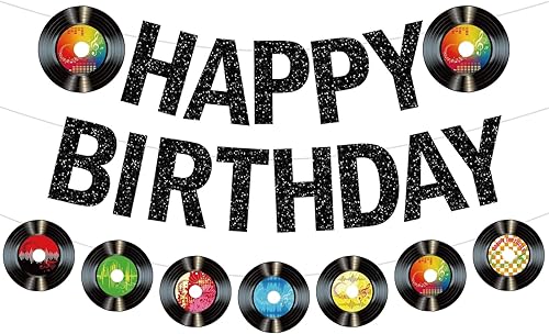 Miniatura 1 de Decoraciones de fiesta temática de rock and roll, decoraciones de fiesta con temática de música de los años 70, 50, 60, retro de los años 50,