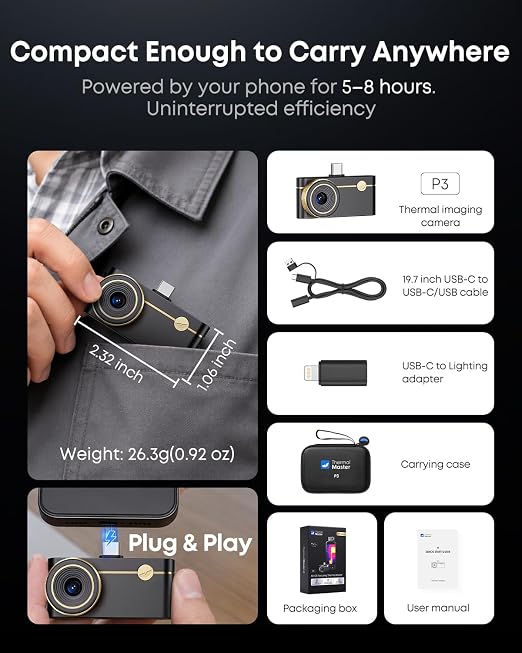 Thermal Master P3 Cámara térmica para iOS y Android miniatura 8