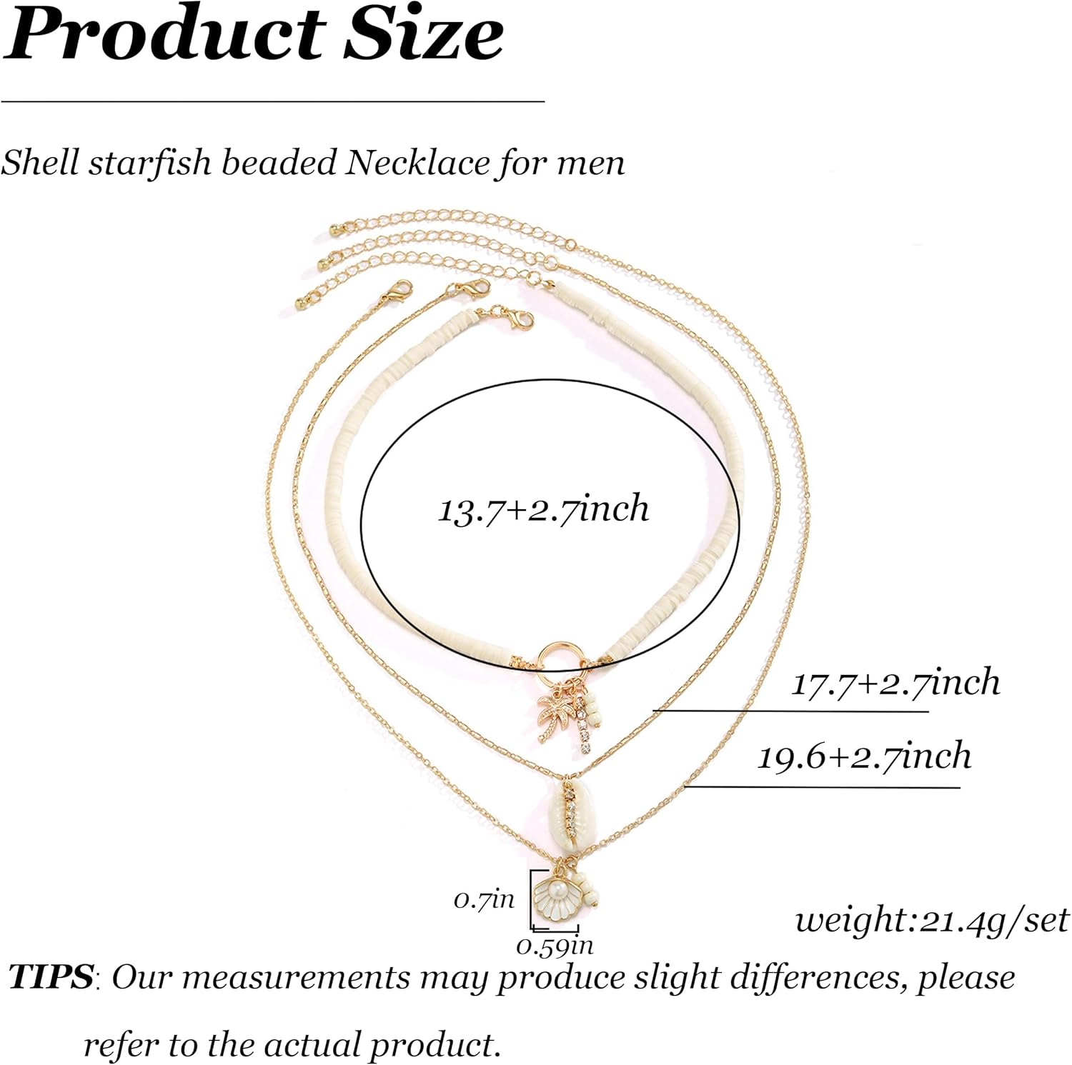 Seashell Starfish Shell Necklace with Natural Beach Jewelry for Women，Ocean Inspired Summer Jewelry Gifts，Lightweight Boho Shell Pendant Necklaces for Beach Vacation Accessories - Image 6