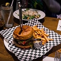 Vista 6 de Hojas de papel encerado de 12 x 12 pulgadas, 200 forros para cestas de alimentos para sándwiches, hamburguesas, hojas de papel encerado a cuadros