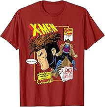 Marvel X-Men Cajun Gambit Remy LeBeau Comic Art T-Shirt T-Shirt