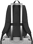Sac à dos anti-vol Mancro avec port de chargement USB, convient aux ordinateurs portables de 15,6 po pour MacBook, sac à dos mince pour hommes et femmes, sac à dos d'ordinateur d'affaires, noir