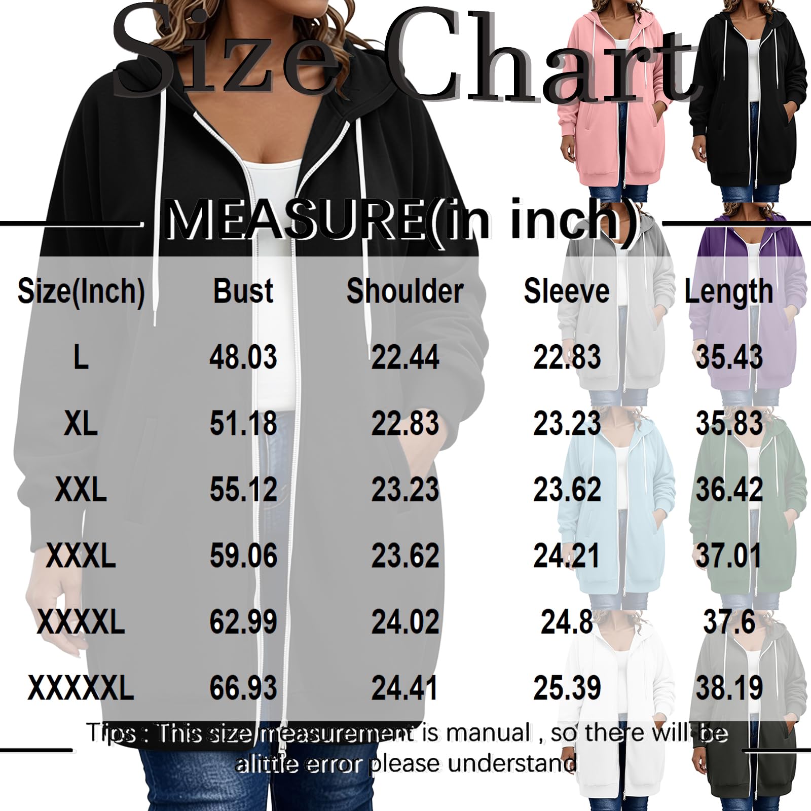 Kapuzenjacke Damen Oversize Sweatjacke Damen Lang Mit Kapuze Mantel
