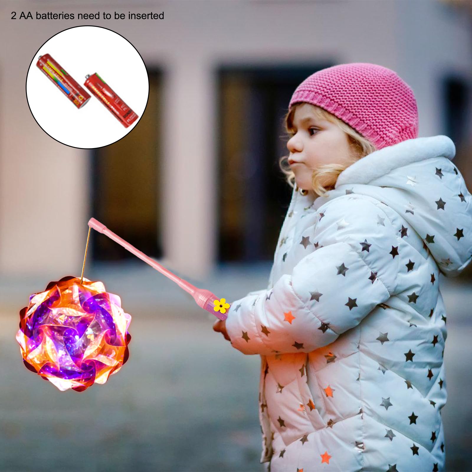 St Martin - Set di lanterne per fai da te con asta per lanterna, lanterna a LED