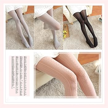 靴下・タイツ Rainypinky c.u.l 靴下 フラワーレース 網タイツ風 ニーハイソックス