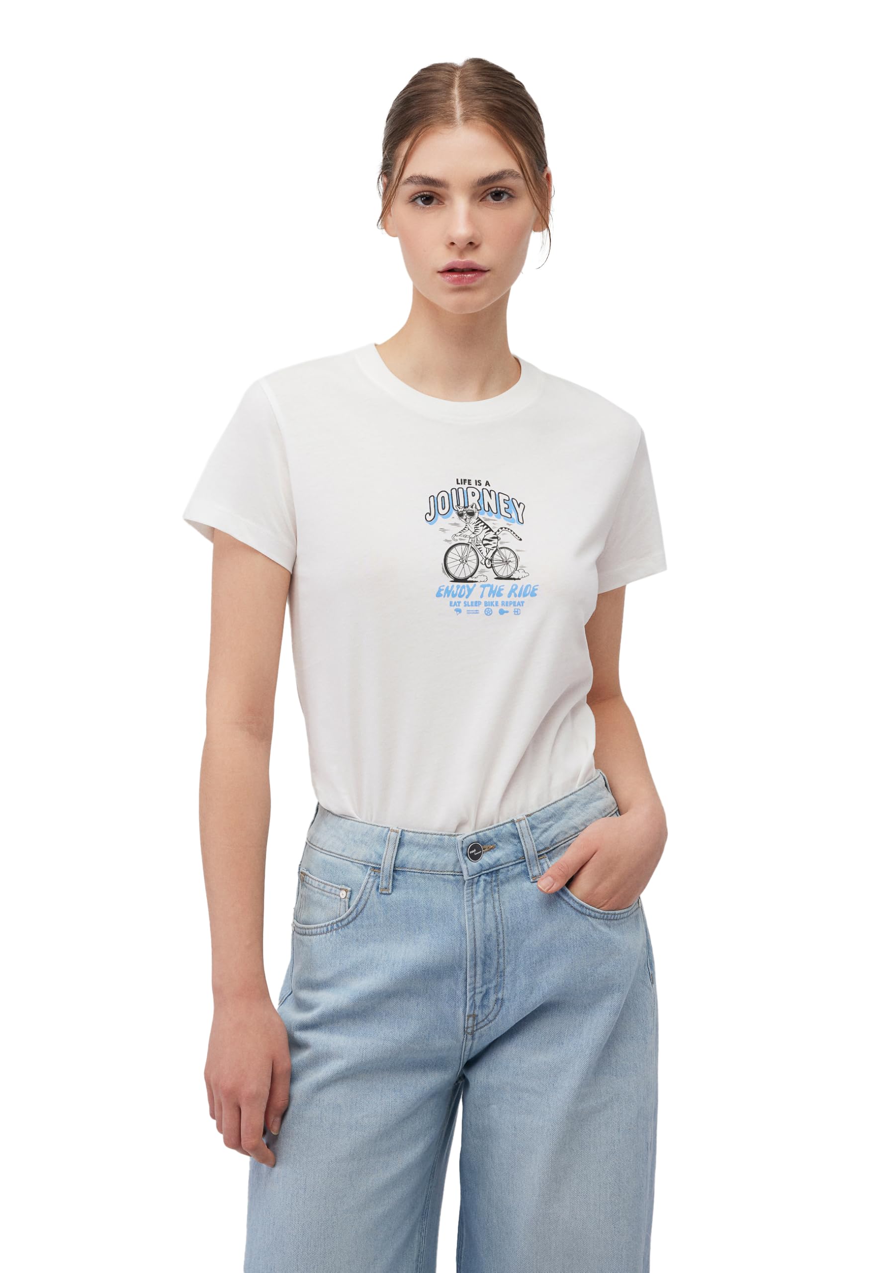 Mavi Cat Journey Tee Blouse femme en coton casual - 8