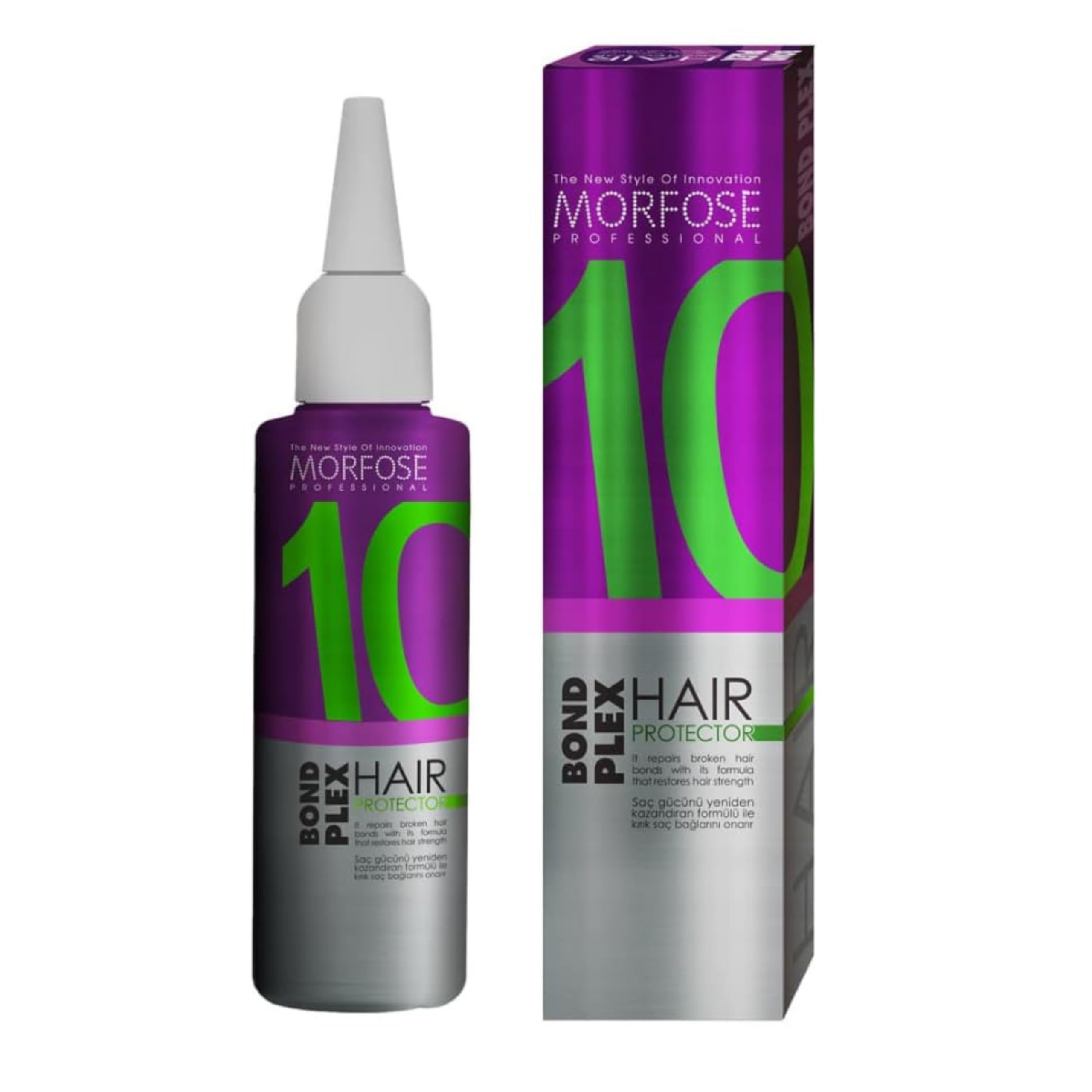 10 Bond Plex Hair Protector, Professional Protection & Repair for Chemically Treated Hair, Strengthens, Restores, and Shields Hair from Damage, 5.07 Fl Oz