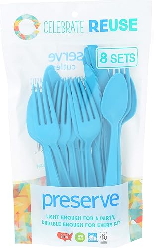 Miniatura 13 de Preserve - 11101 Preserve - Juego de cubiertos de cocina, 24 unidades, color verde manzana Manzana Verde (Apple Green),Agua,Azul
