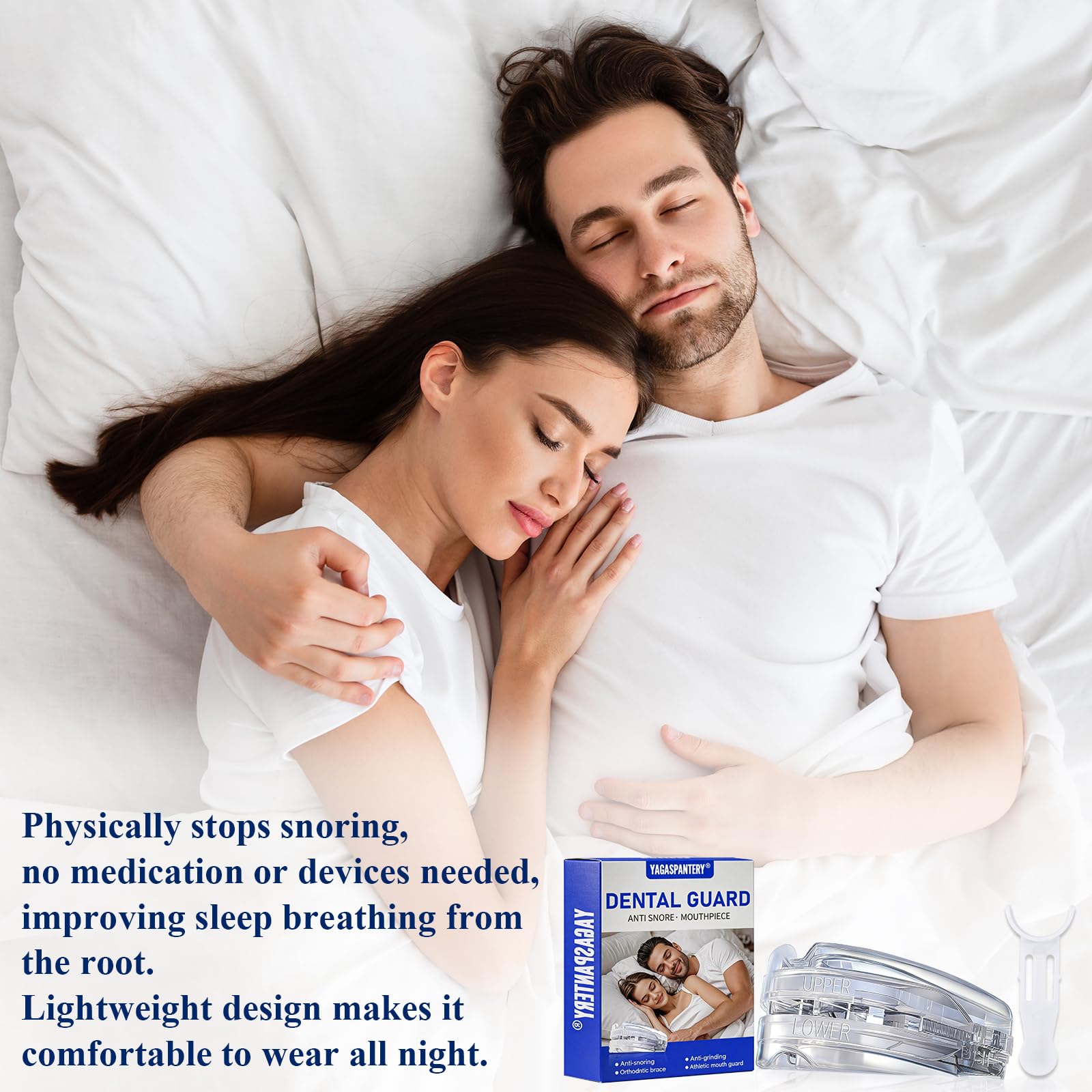 Ferula Descarga Bruxismo,Protector Dental, Férulas Dentales, Reutilizable Protector Bucal Para Dormir, Protectors Bucal para Dormir, Rotector Dental Contra el Bruxismo, Mejora la Del Sueño - 4