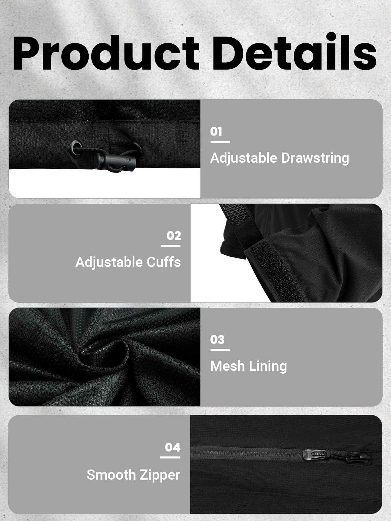 Chubasquero para hombre, ligero, impermeable, plegable, con capucha, chaqueta reflectante para bicicleta, cortavientos, transpirable, para senderismo, correr, camping al aire libre