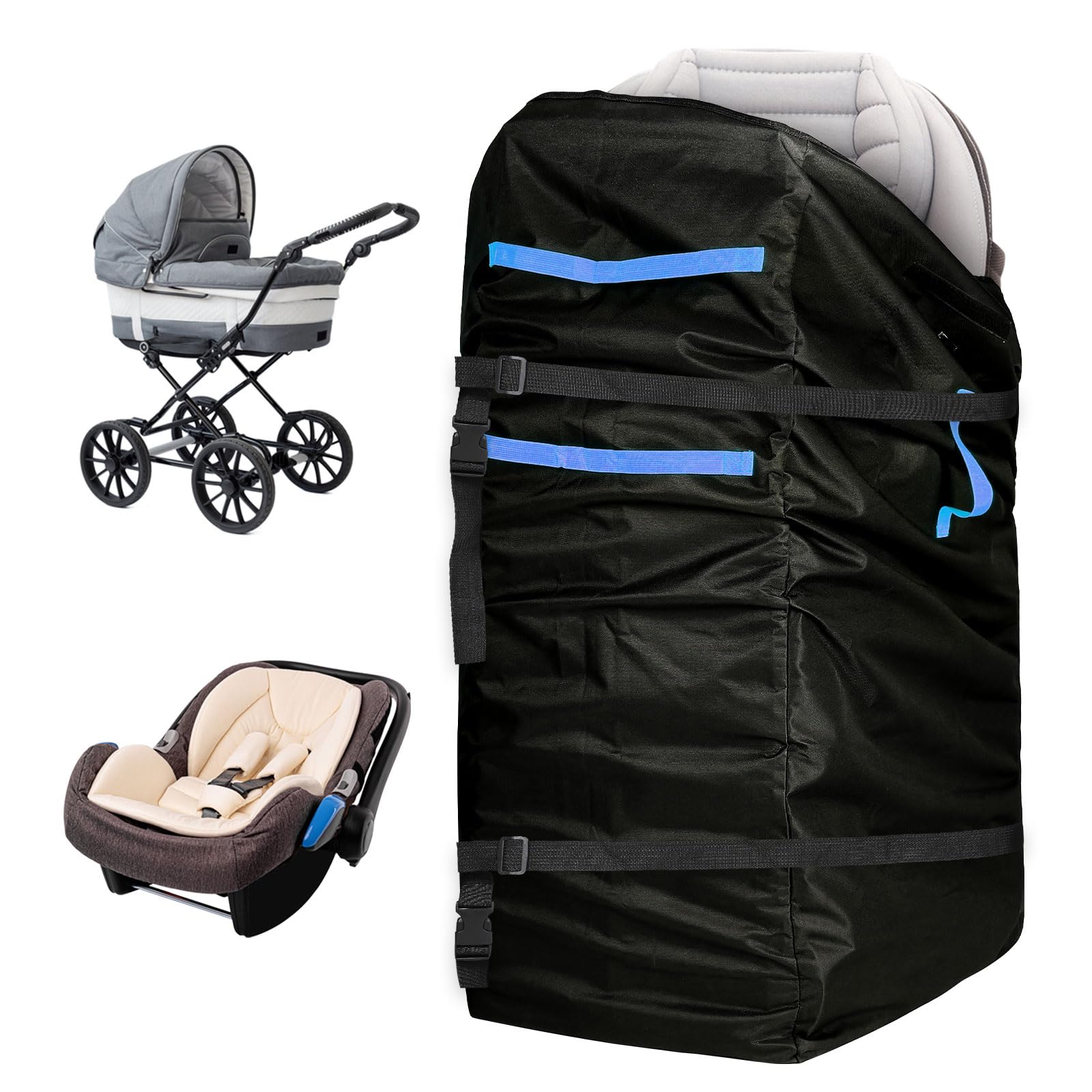 Gate Check Bag Für Autositze – Wasserdichte Reisetasche Für Flugzeug, 86x46x46 Cm, Leicht & Robust